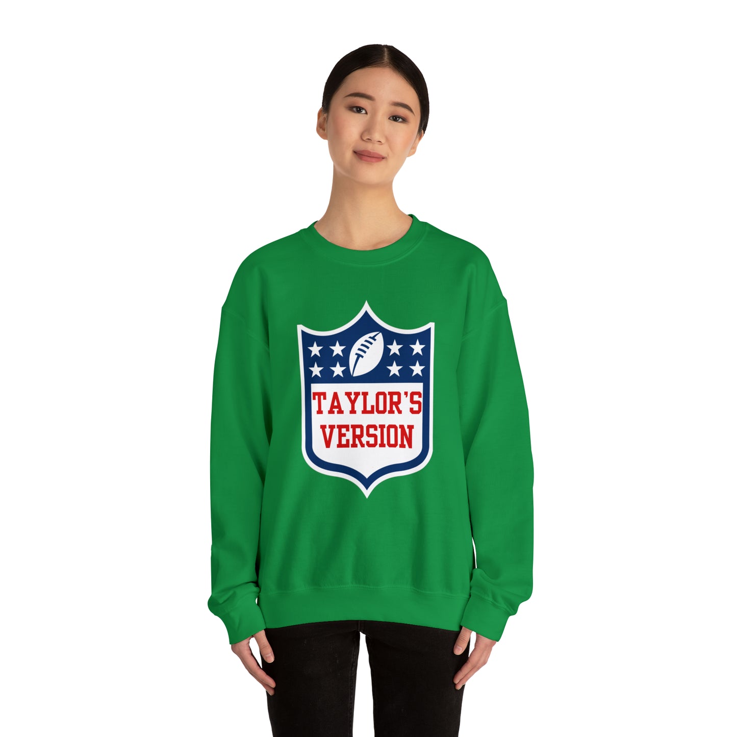 Taylor's Version Football Shirt - Unisex Heavy Blend™ Crewneck Sweatshirt