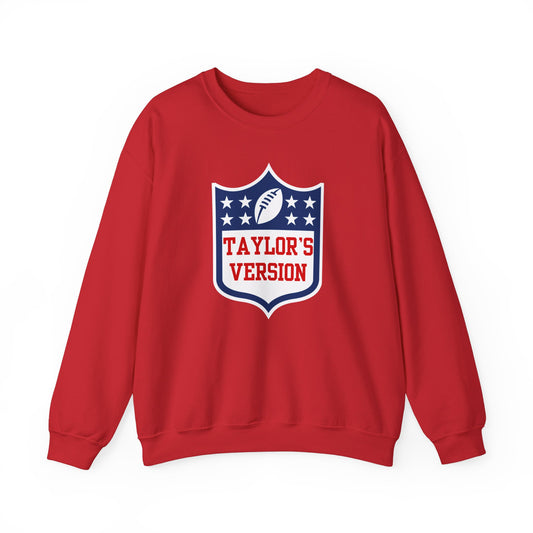 Taylor's Version Football Shirt - Unisex Heavy Blend™ Crewneck Sweatshirt