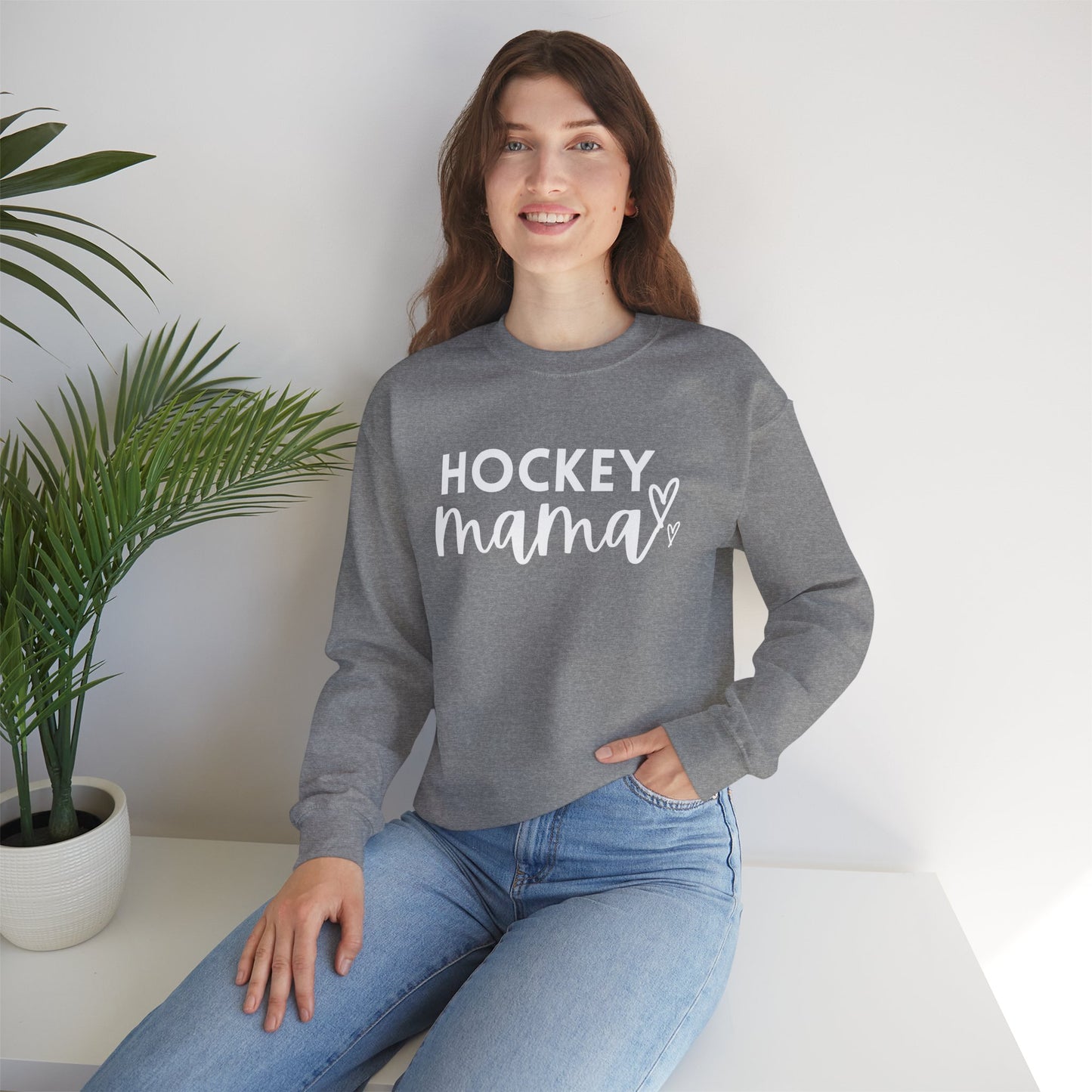 Hockey Mama Unisex Heavy Blend™ Crewneck Sweatshirt