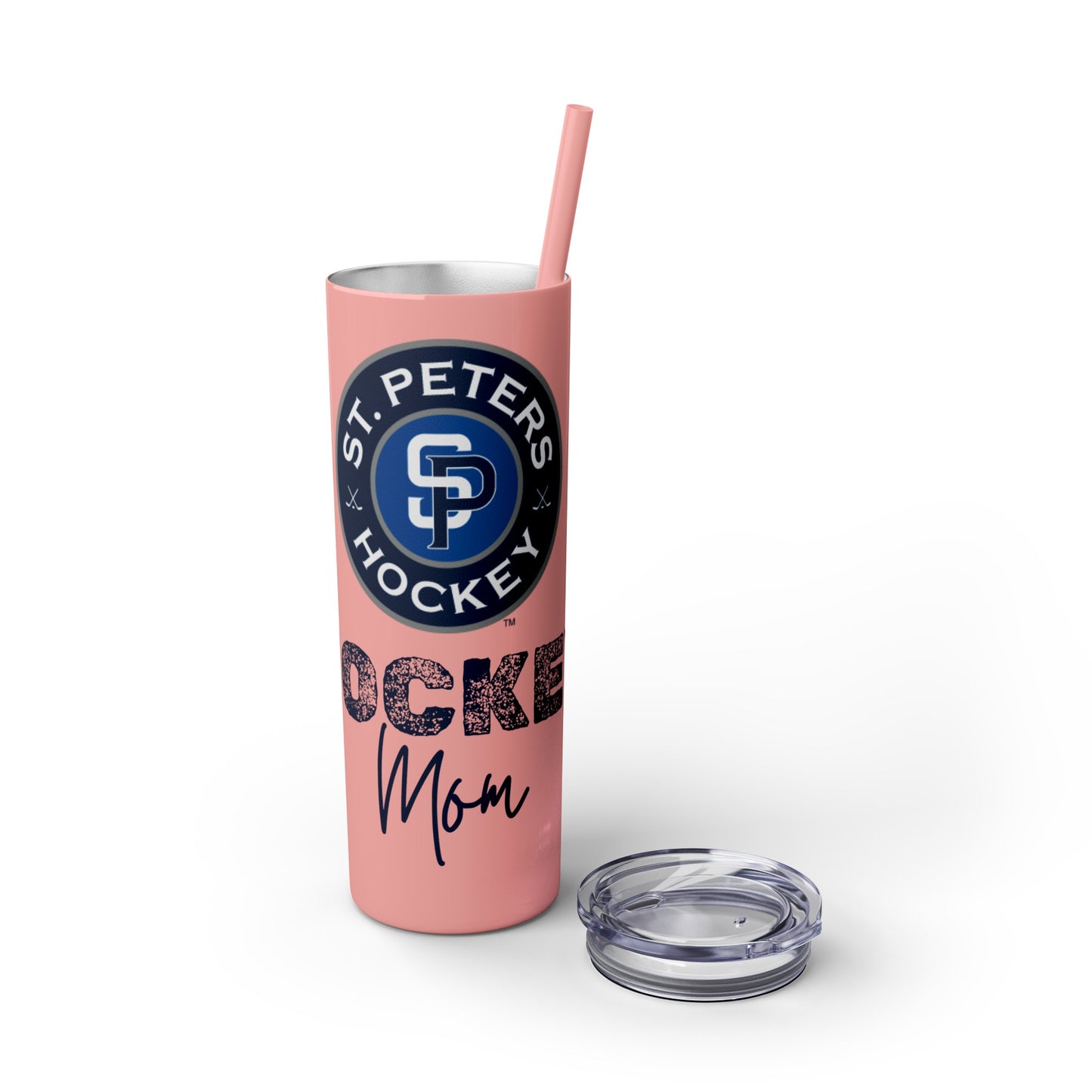 Hockey Mom STP Hockey Club - Skinny Tumbler with Straw, 20oz