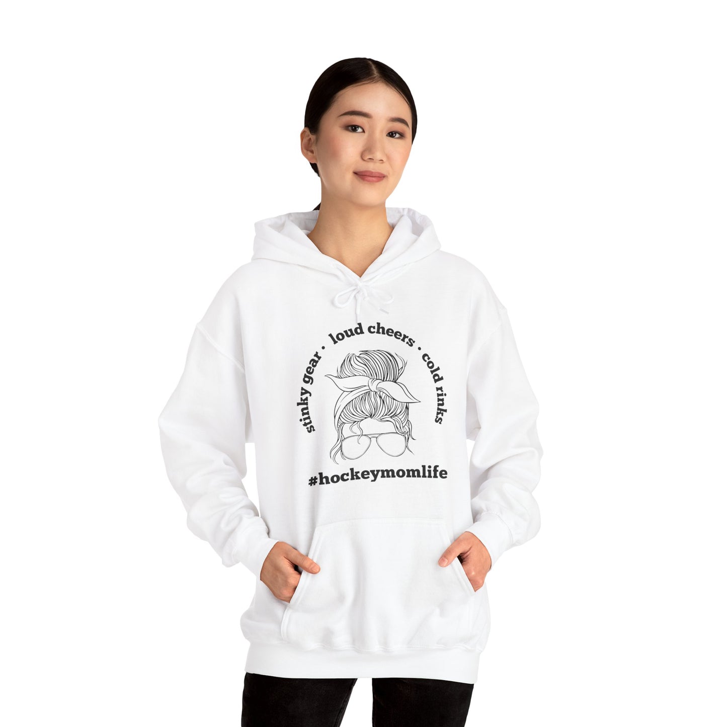 #hockeymomlife Hoodie - Unisex Heavy Blend™ Hooded Sweatshirt