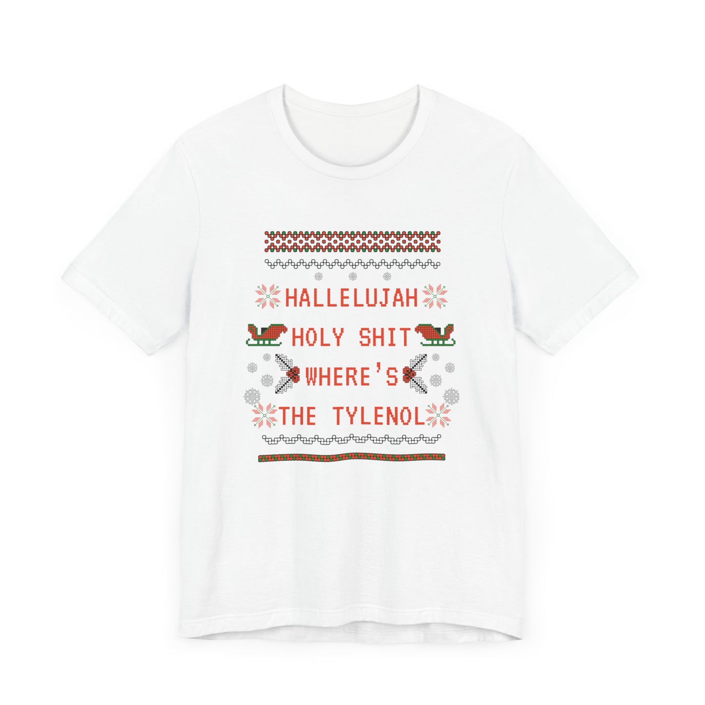 Christmas Vacay Where's the Tylenol - Unisex Jersey Short Sleeve Tee