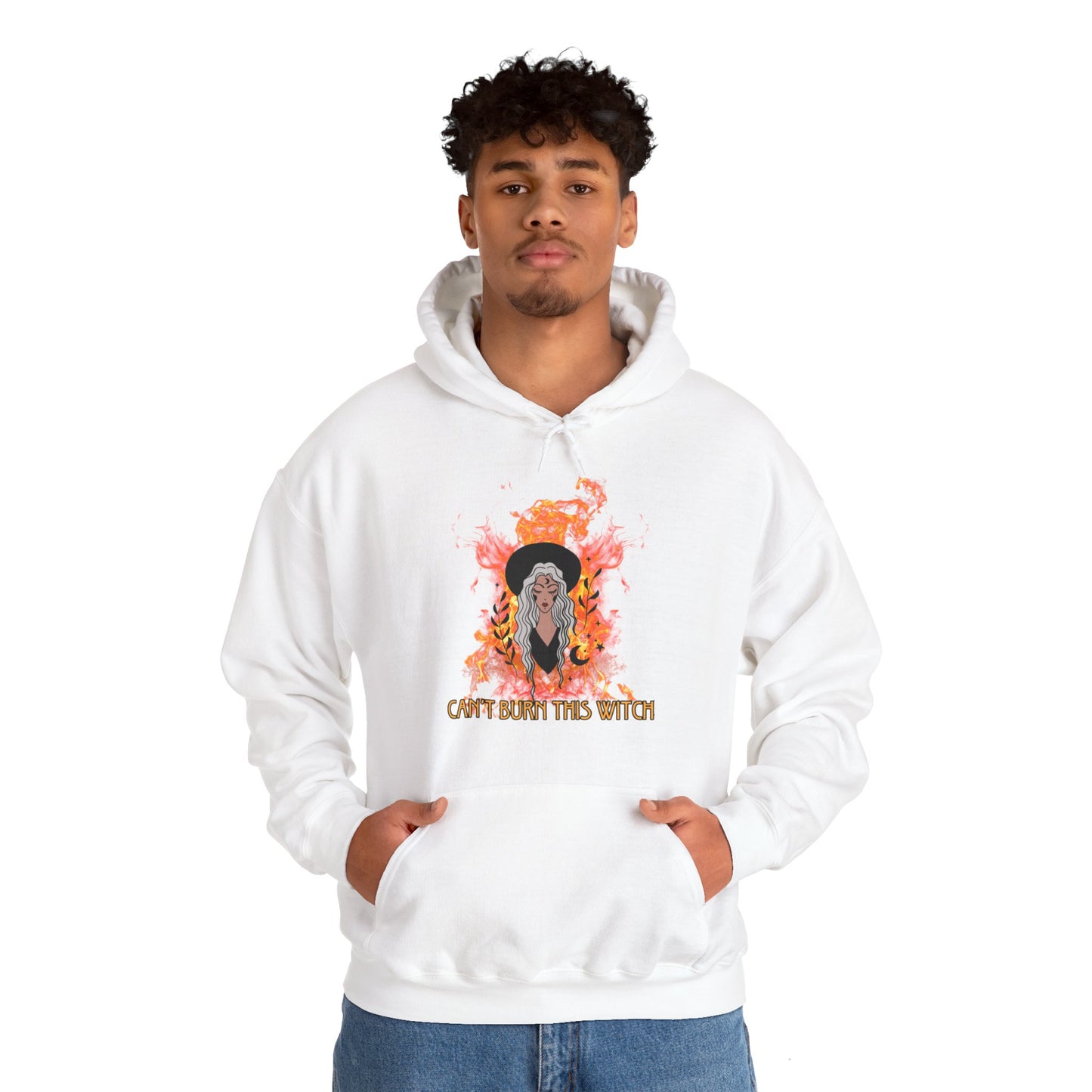 Can't Burn this Witch Hoodie - Unisex Heavy Blend™ Hooded Sweatshirt