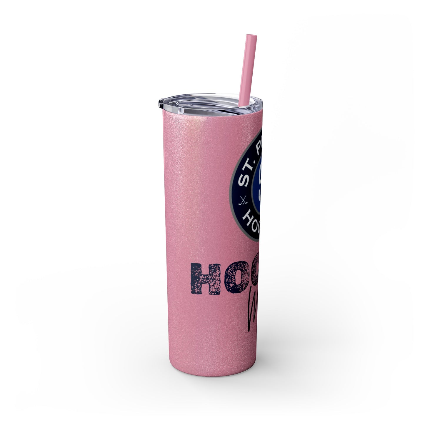 Hockey Mom STP Hockey Club - Skinny Tumbler with Straw, 20oz