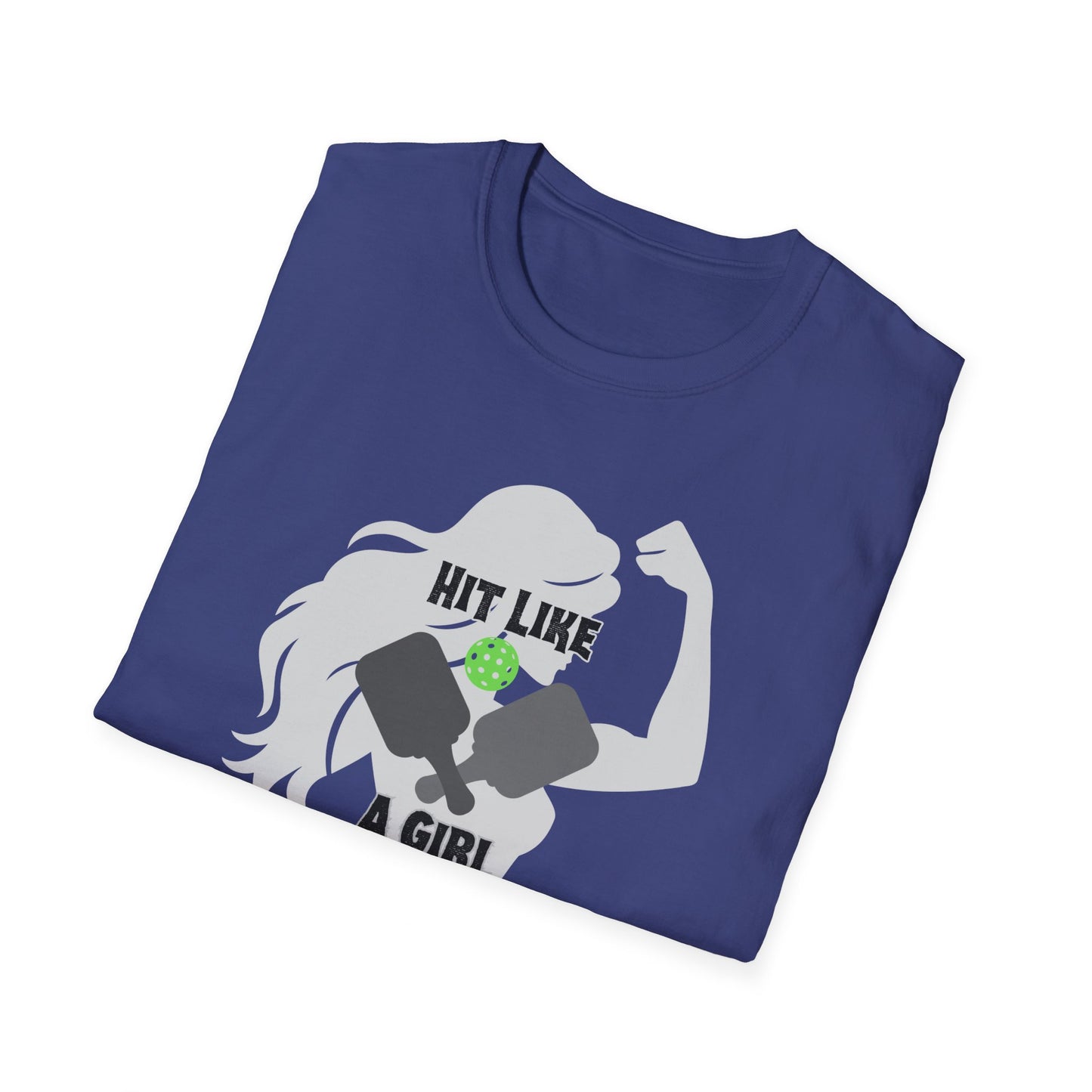 Hit Like a Girl Pickleball - Unisex Softstyle T-Shirt