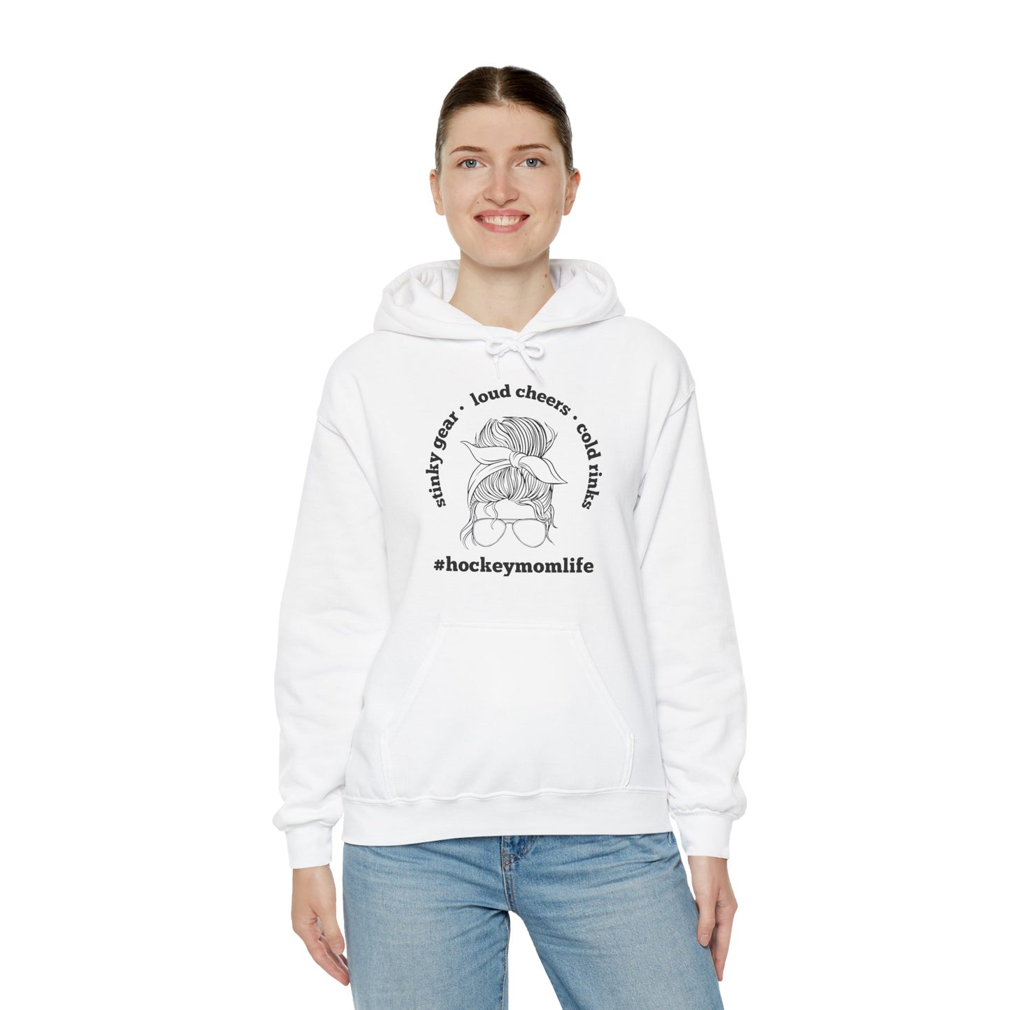 #hockeymomlife Hoodie - Unisex Heavy Blend™ Hooded Sweatshirt