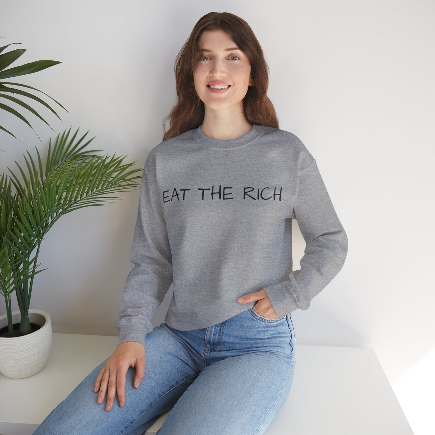 Eat the Rich - Unisex Heavy Blend™ Crewneck Sweatshirt