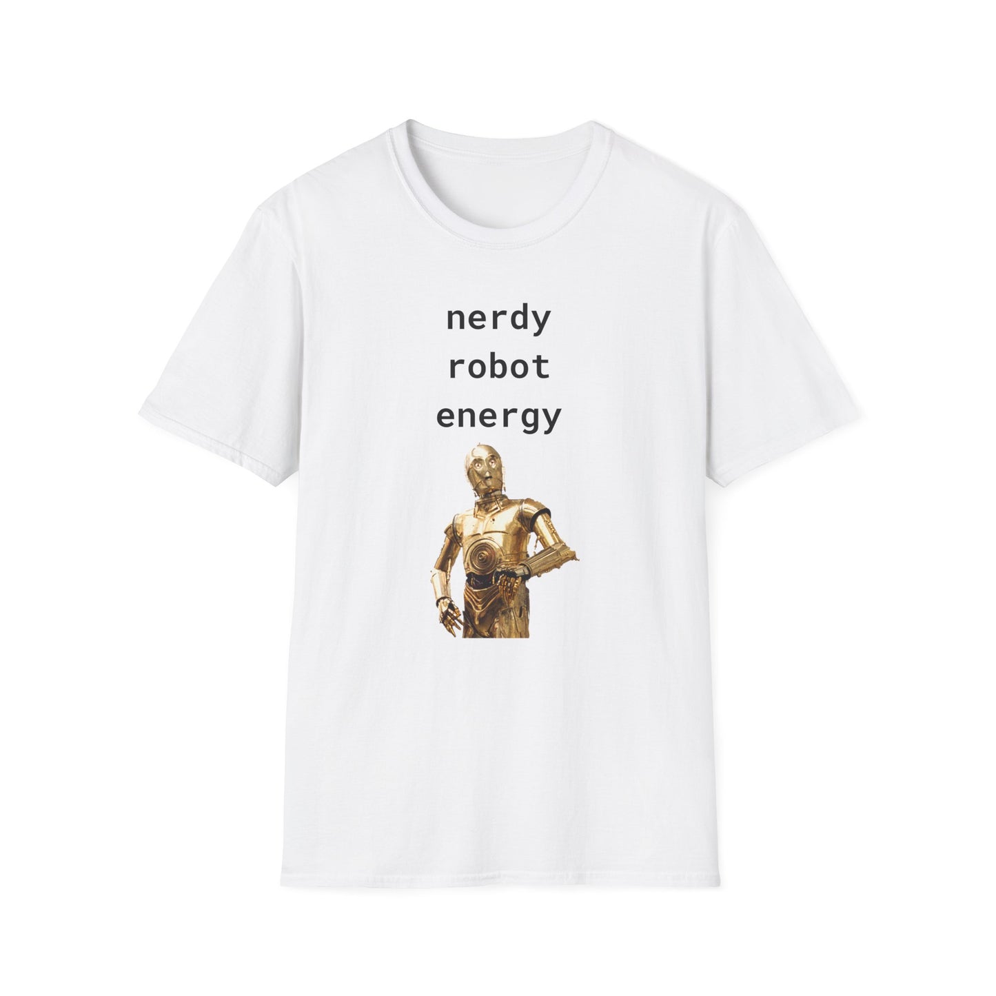 Nerdy Robot Energy - Unisex Softstyle T-Shirt