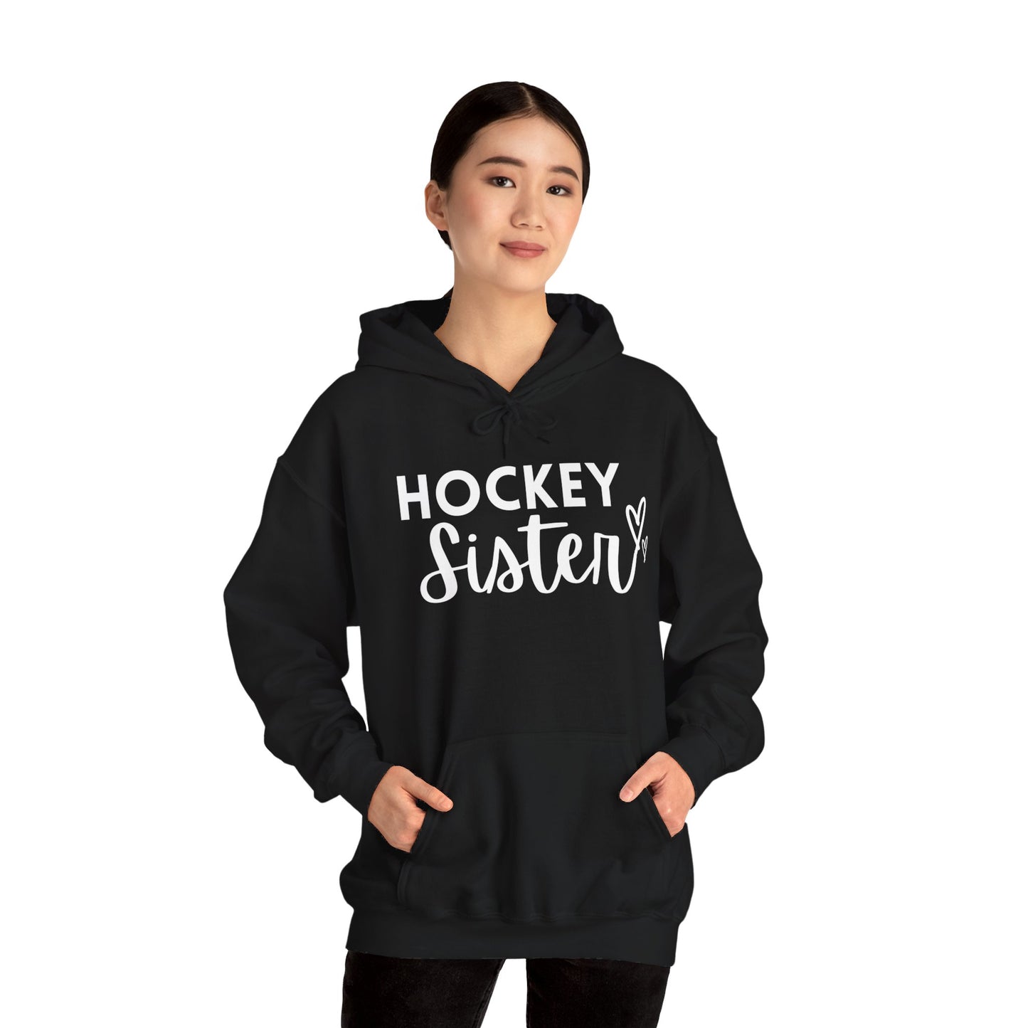 Hockey Sister Hoodie Unisex Heavy Blend™ Hooded Sweatshirt