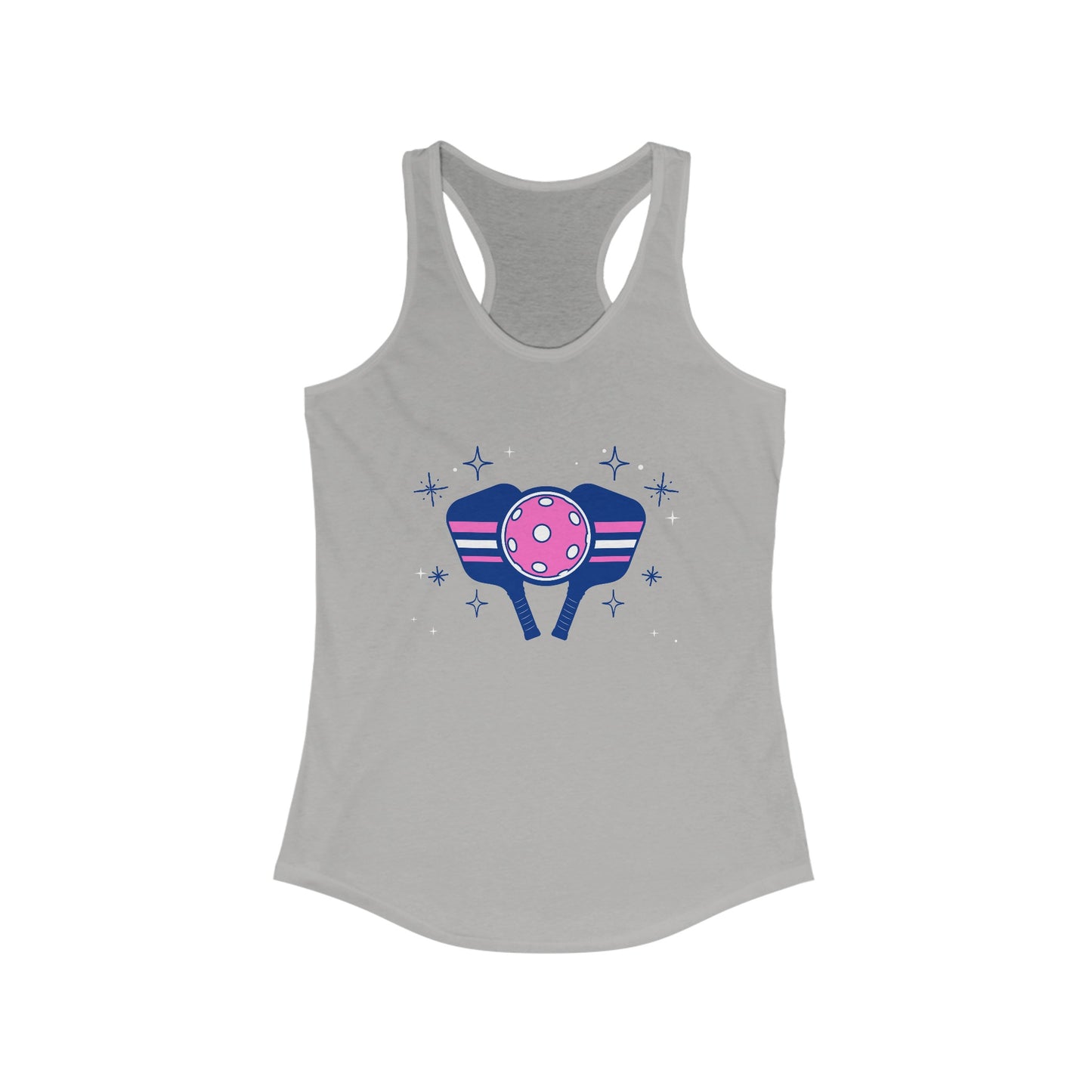 Pickleball Sparkle - Women's Ideal Racerback Tank