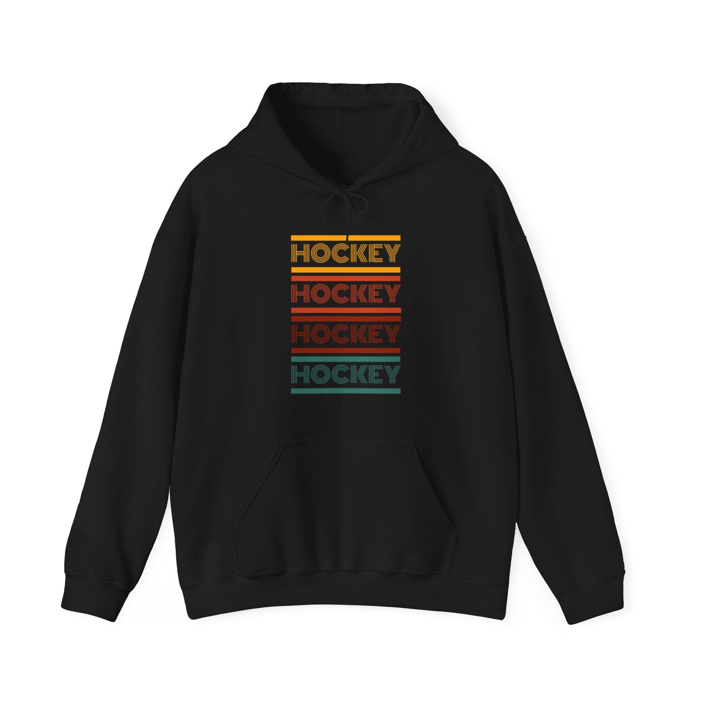 Retro Hockey - Unisex Heavy Blend™ Hooded Sweatshirt