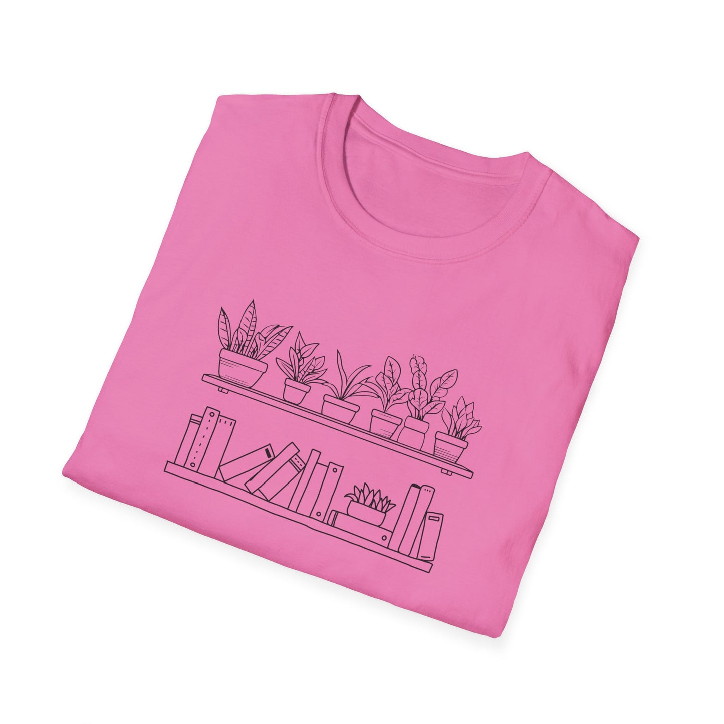 Plants and Books - Unisex Softstyle T-Shirt