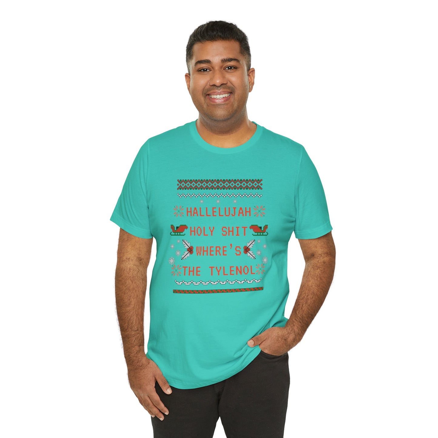 Christmas Vacay Where's the Tylenol - Unisex Jersey Short Sleeve Tee