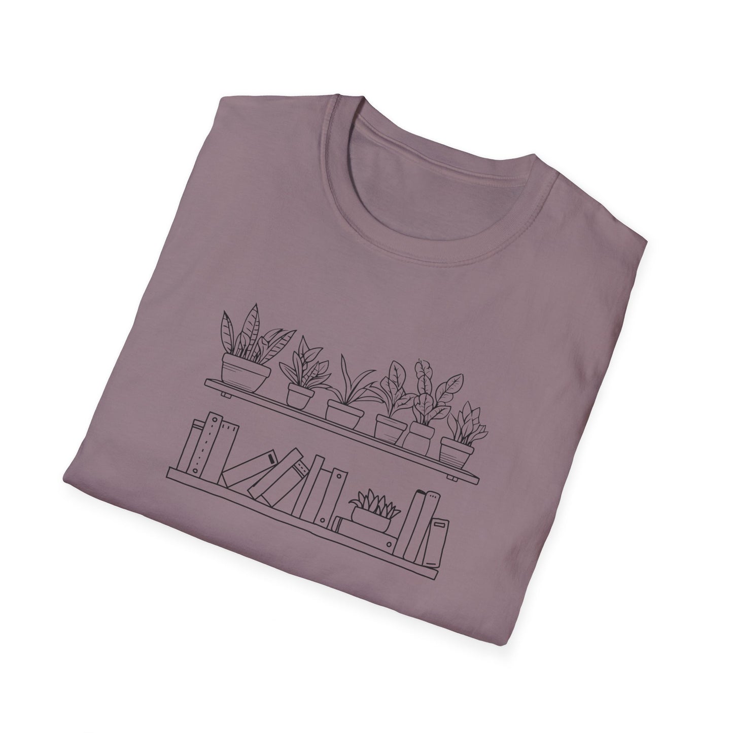 Plants and Books - Unisex Softstyle T-Shirt