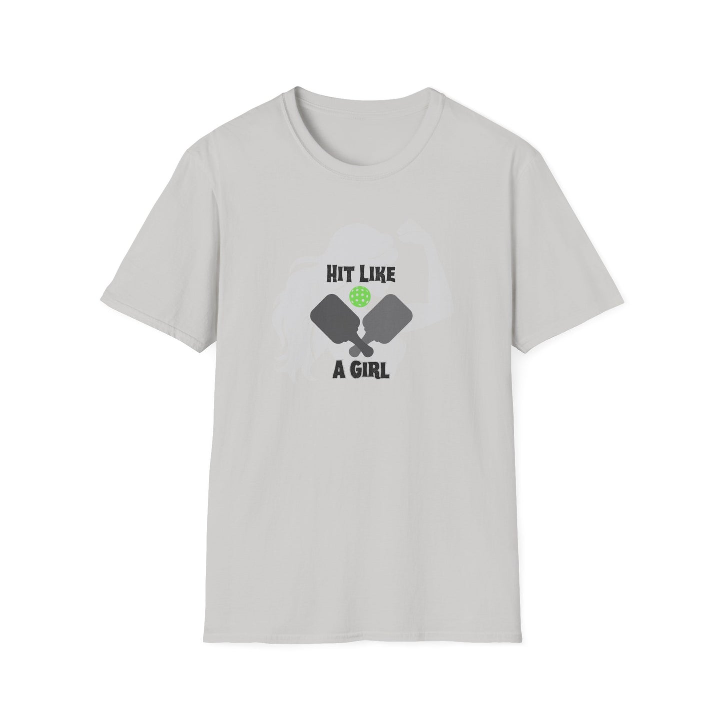 Hit Like a Girl Pickleball - Unisex Softstyle T-Shirt