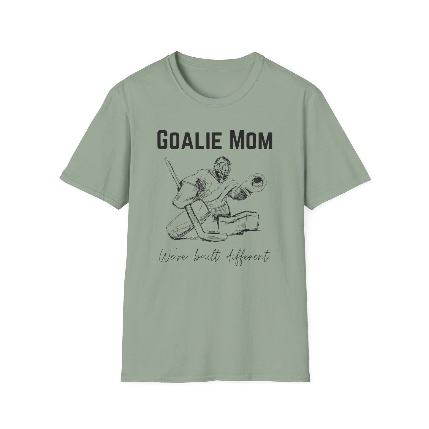 Goalie Mom. We're Built Different - Unisex Softstyle T-Shirt