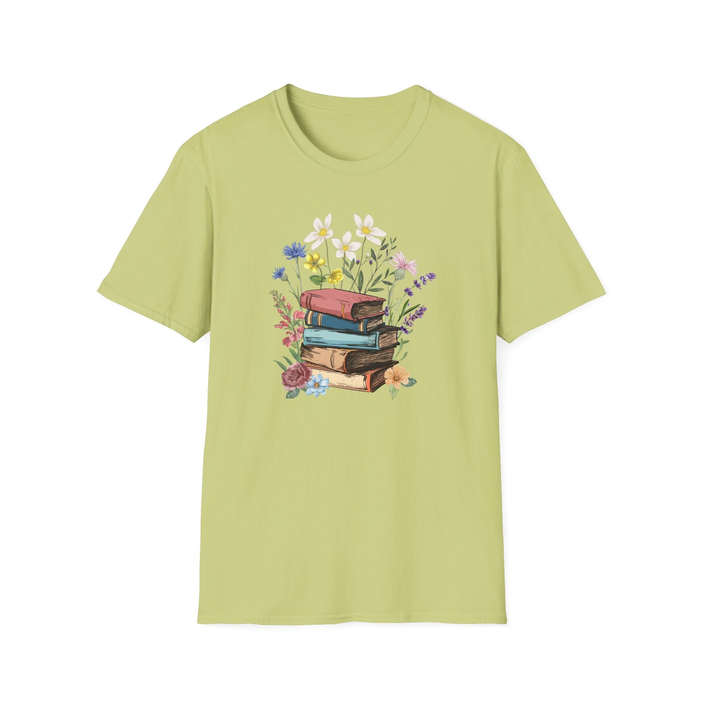 Book Bouquet - Unisex Softstyle T-Shirt