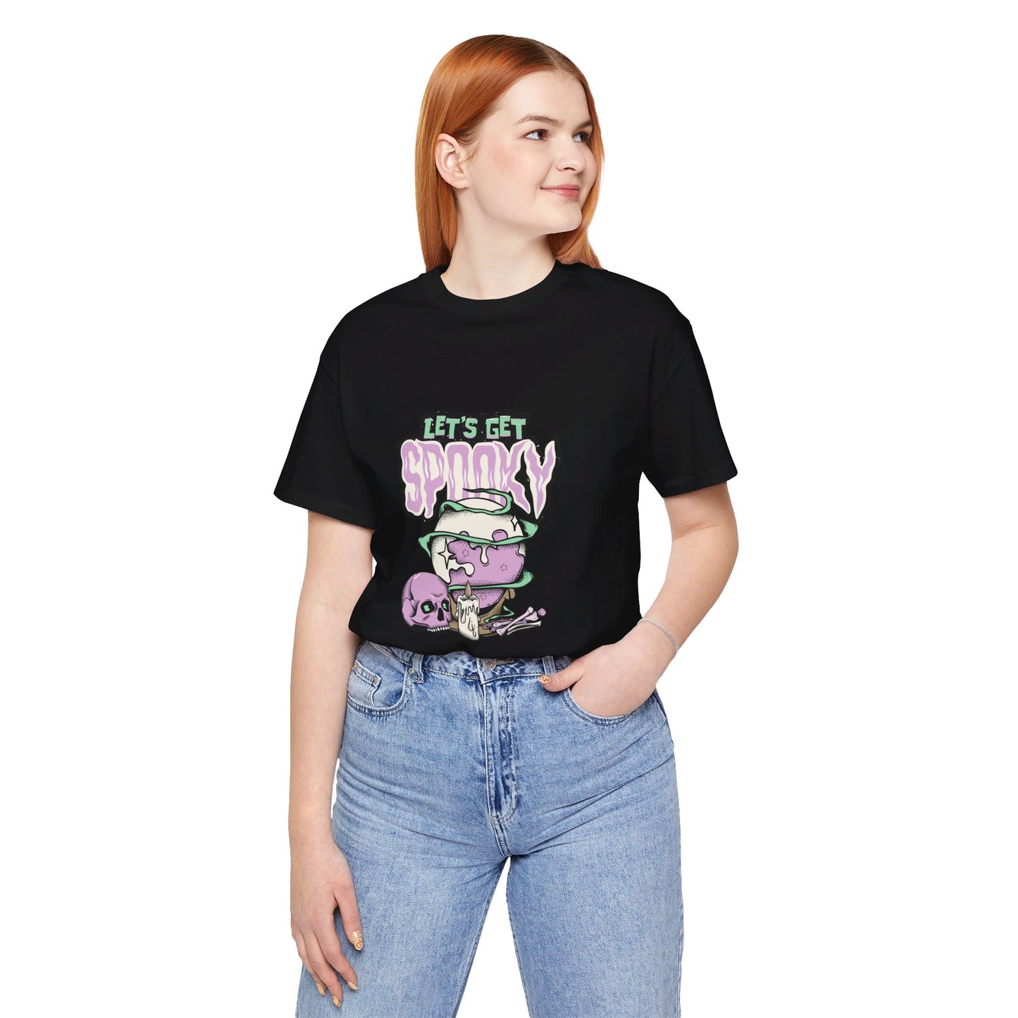 Let's Get Spooky Tshirt - Unisex Jersey Short Sleeve Tee