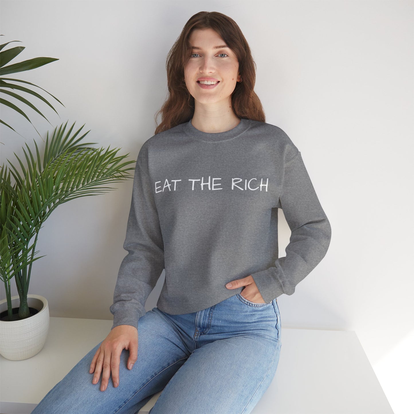 Eat the Rich - Unisex Heavy Blend™ Crewneck Sweatshirt