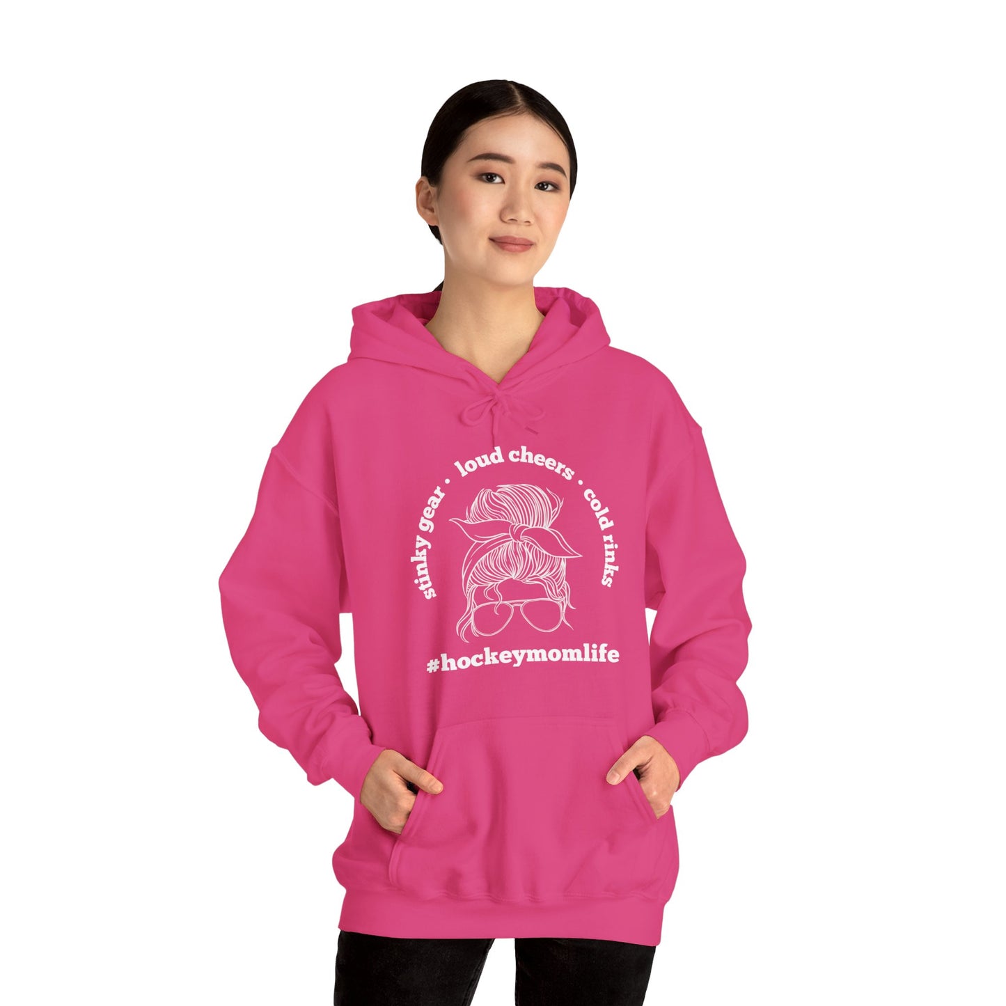 #hockeymomlife Hoodie - Unisex Heavy Blend™ Hooded Sweatshirt