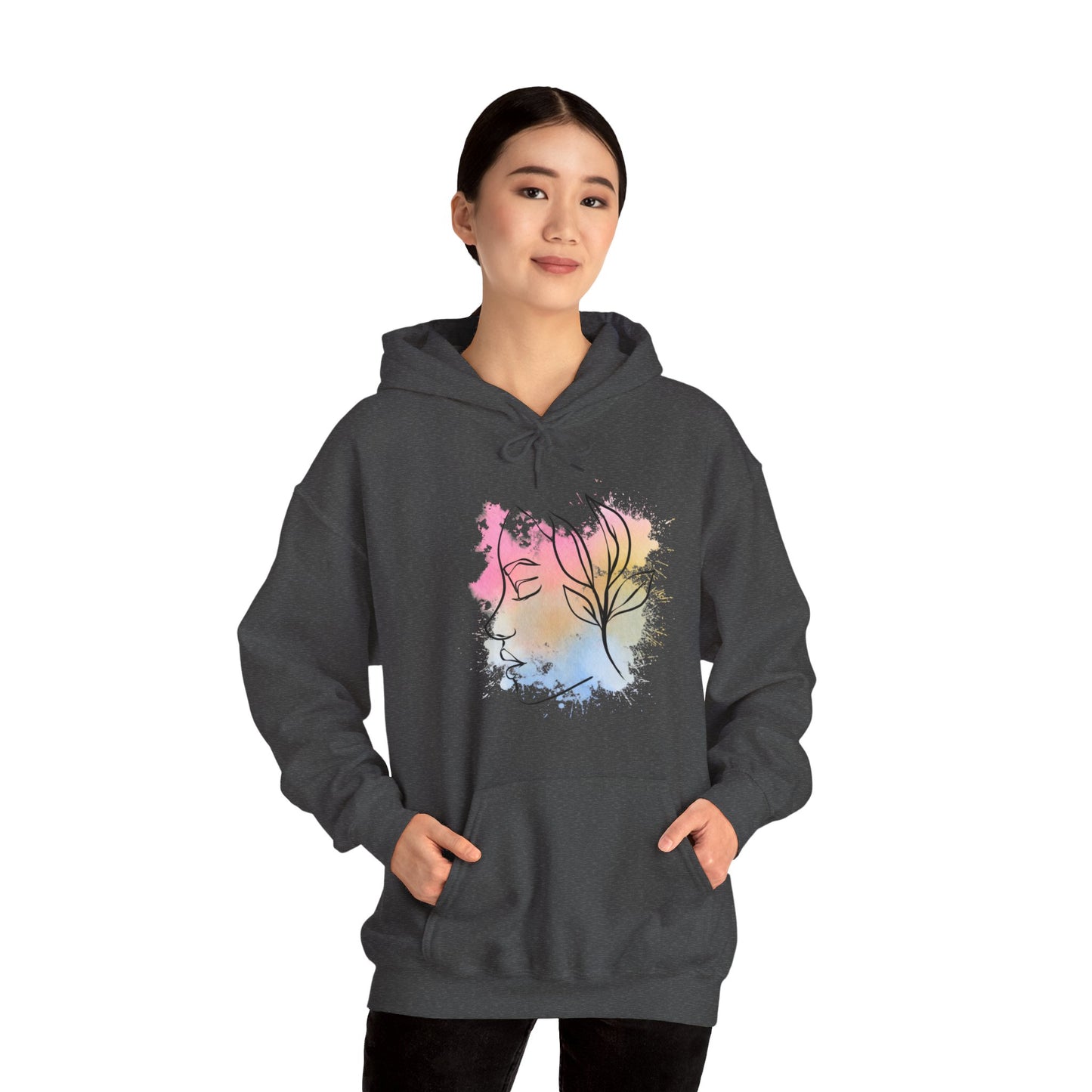 Divine Feminine Watercolor Hoodie - Unisex Heavy Blend™ Hooded Sweatshirt