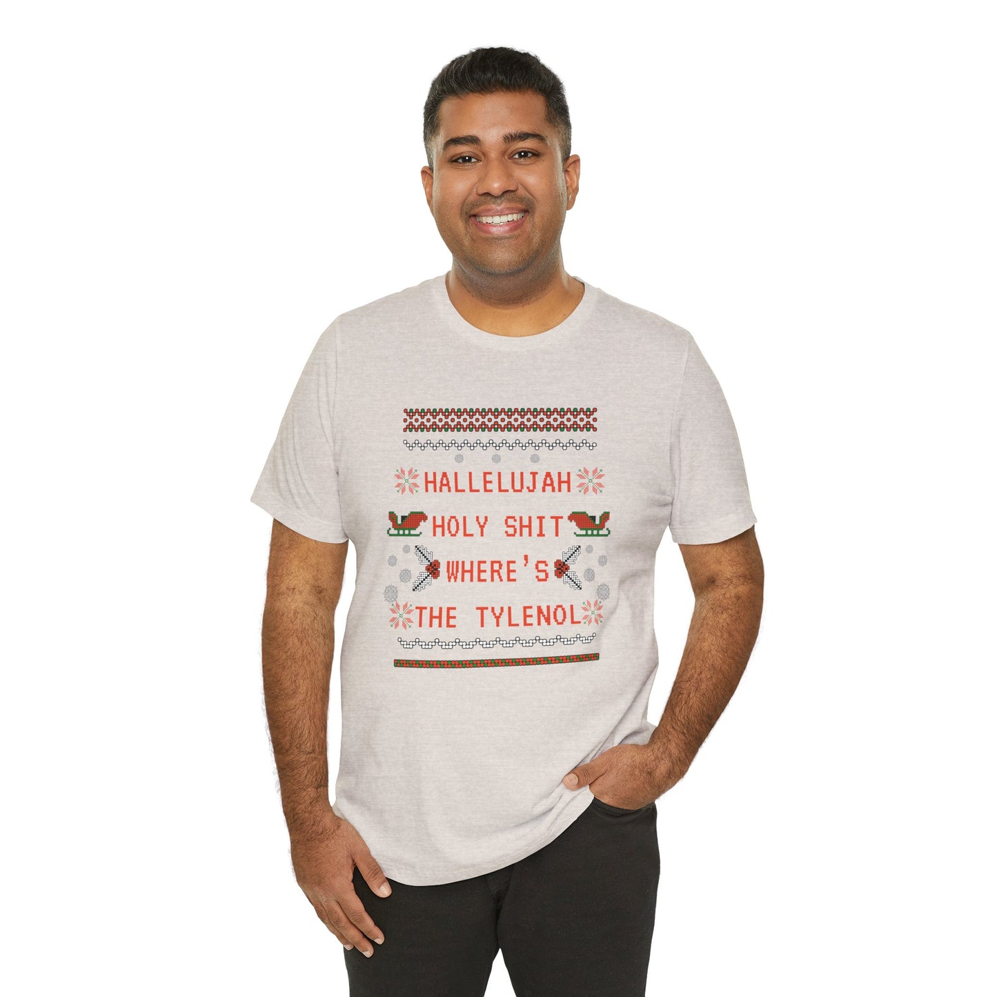 Christmas Vacay Where's the Tylenol - Unisex Jersey Short Sleeve Tee