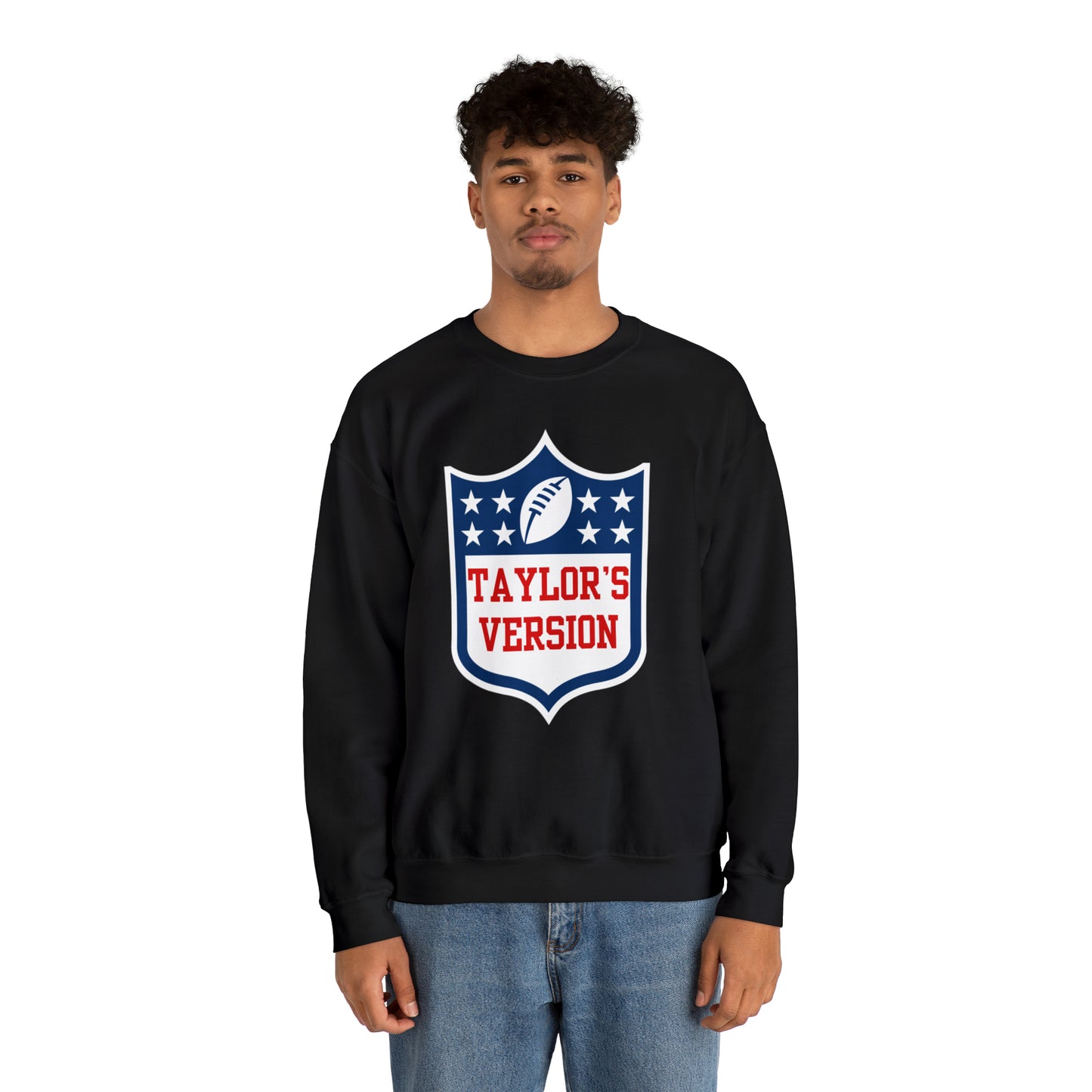 Taylor's Version Football Shirt - Unisex Heavy Blend™ Crewneck Sweatshirt