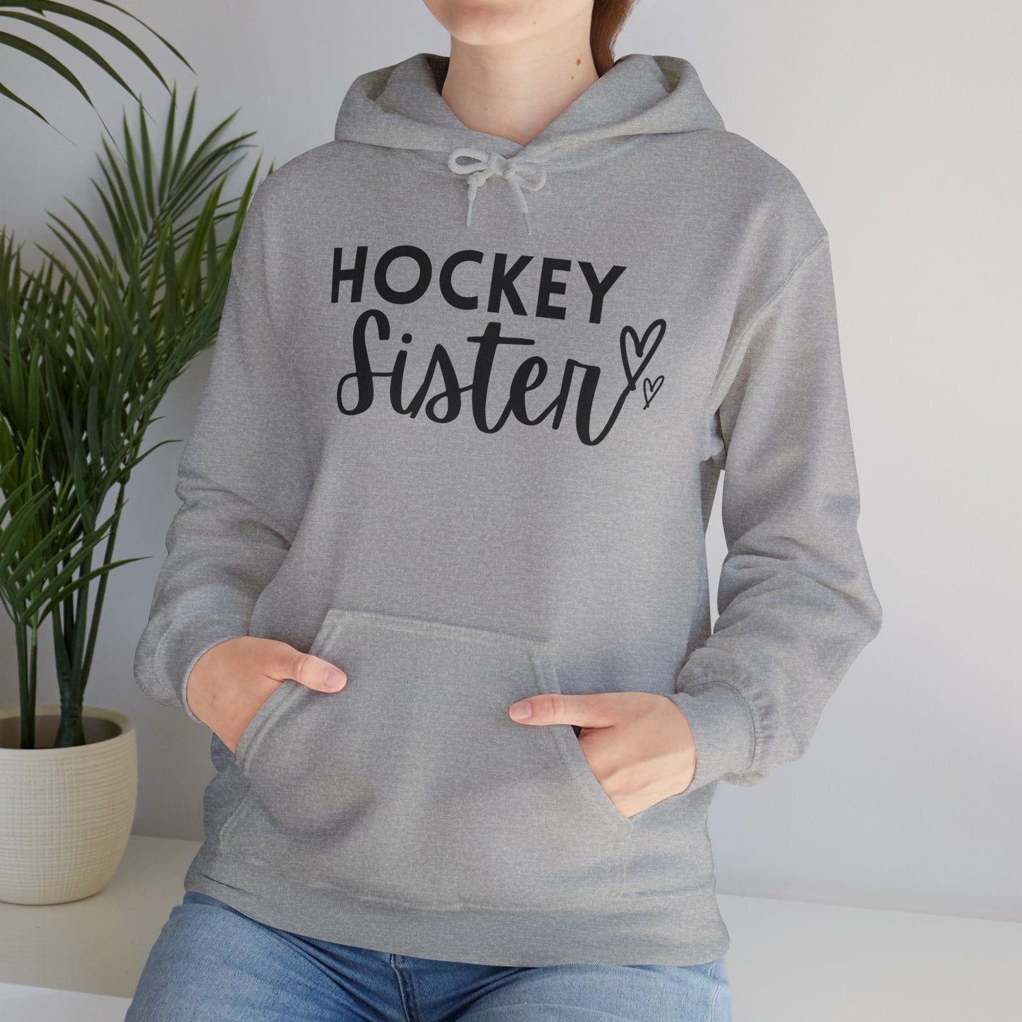 Hockey Sister Hoodie Unisex Heavy Blend™ Hooded Sweatshirt