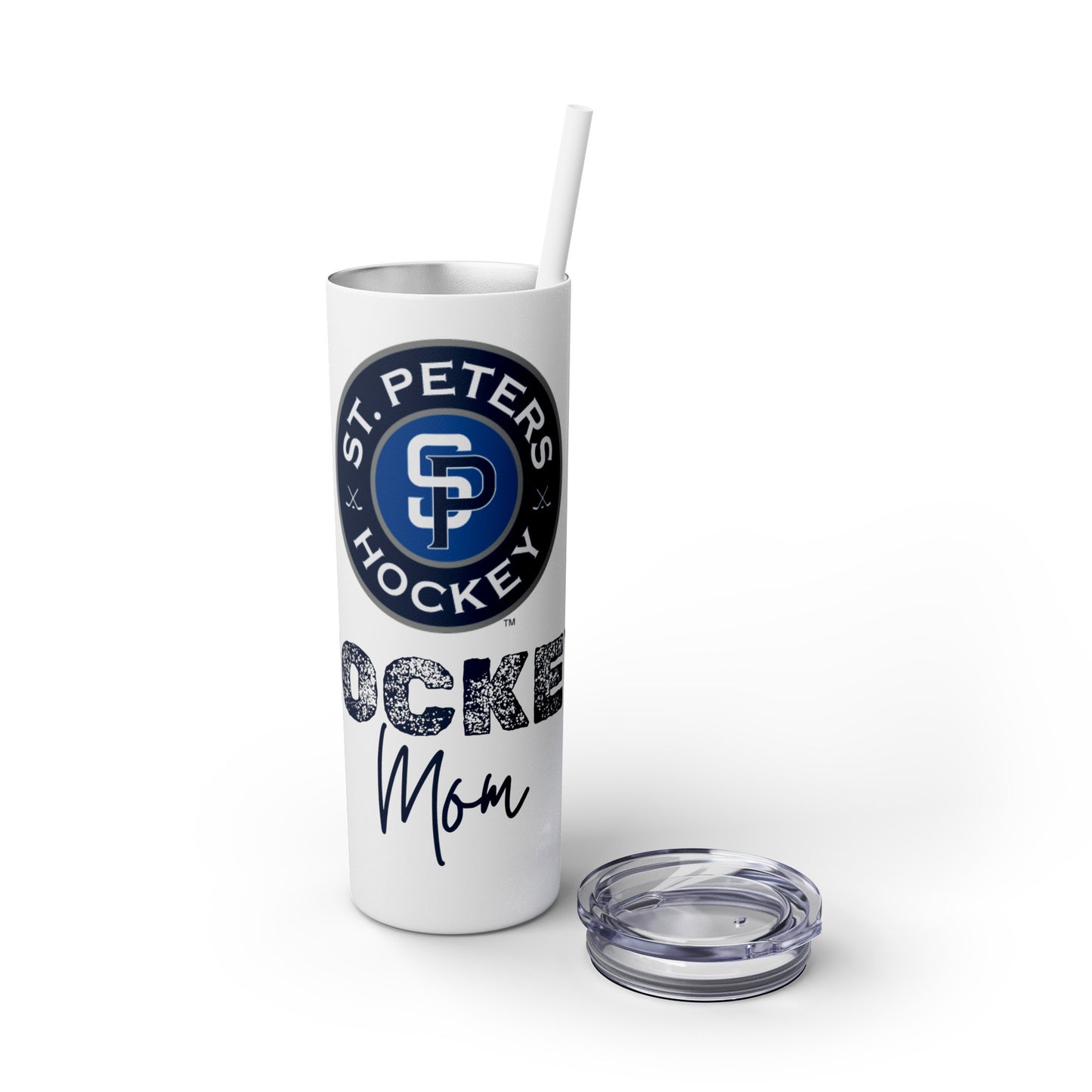 Hockey Mom STP Hockey Club - Skinny Tumbler with Straw, 20oz