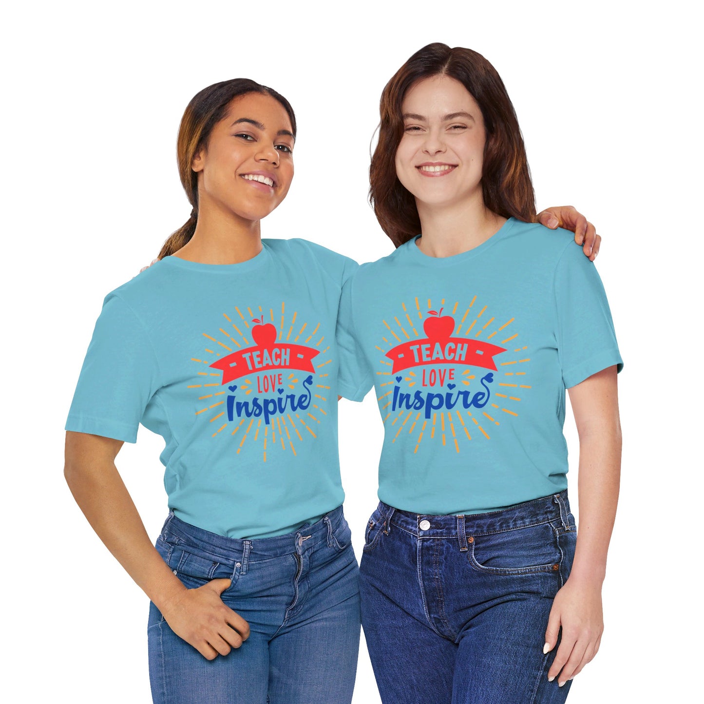 Teach Love Inspire Tshirt - Unisex Jersey Short Sleeve Tee