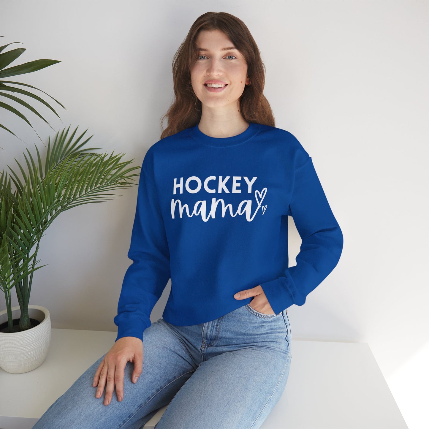 Hockey Mama Unisex Heavy Blend™ Crewneck Sweatshirt