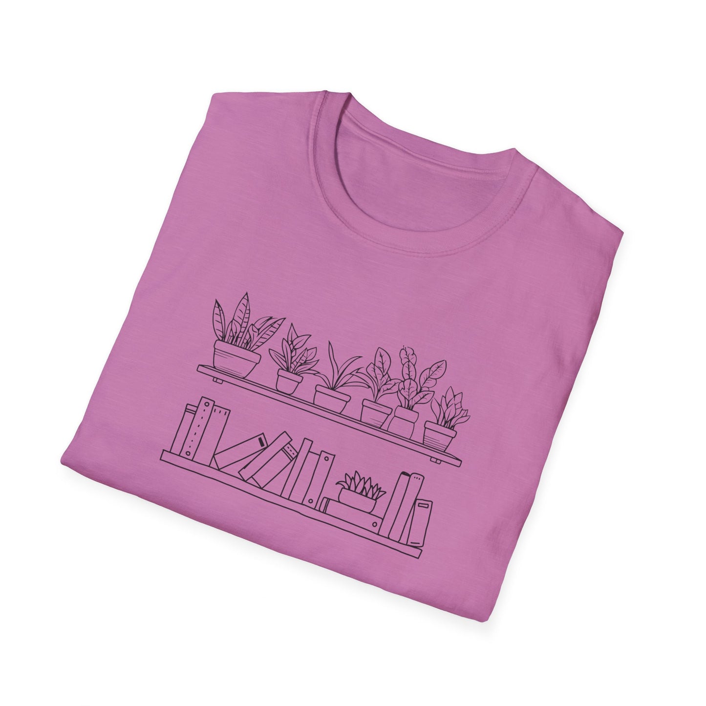 Plants and Books - Unisex Softstyle T-Shirt