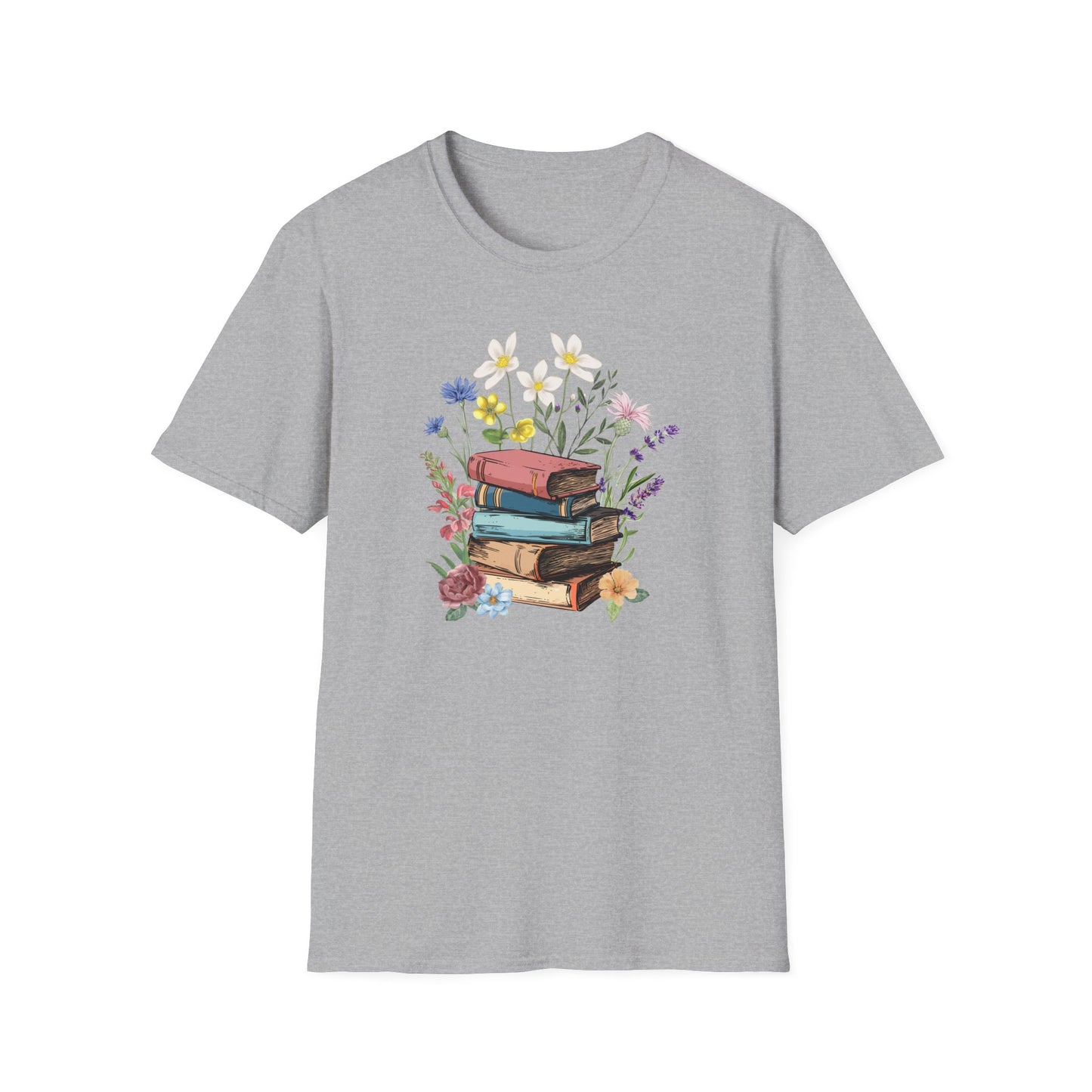 Book Bouquet - Unisex Softstyle T-Shirt