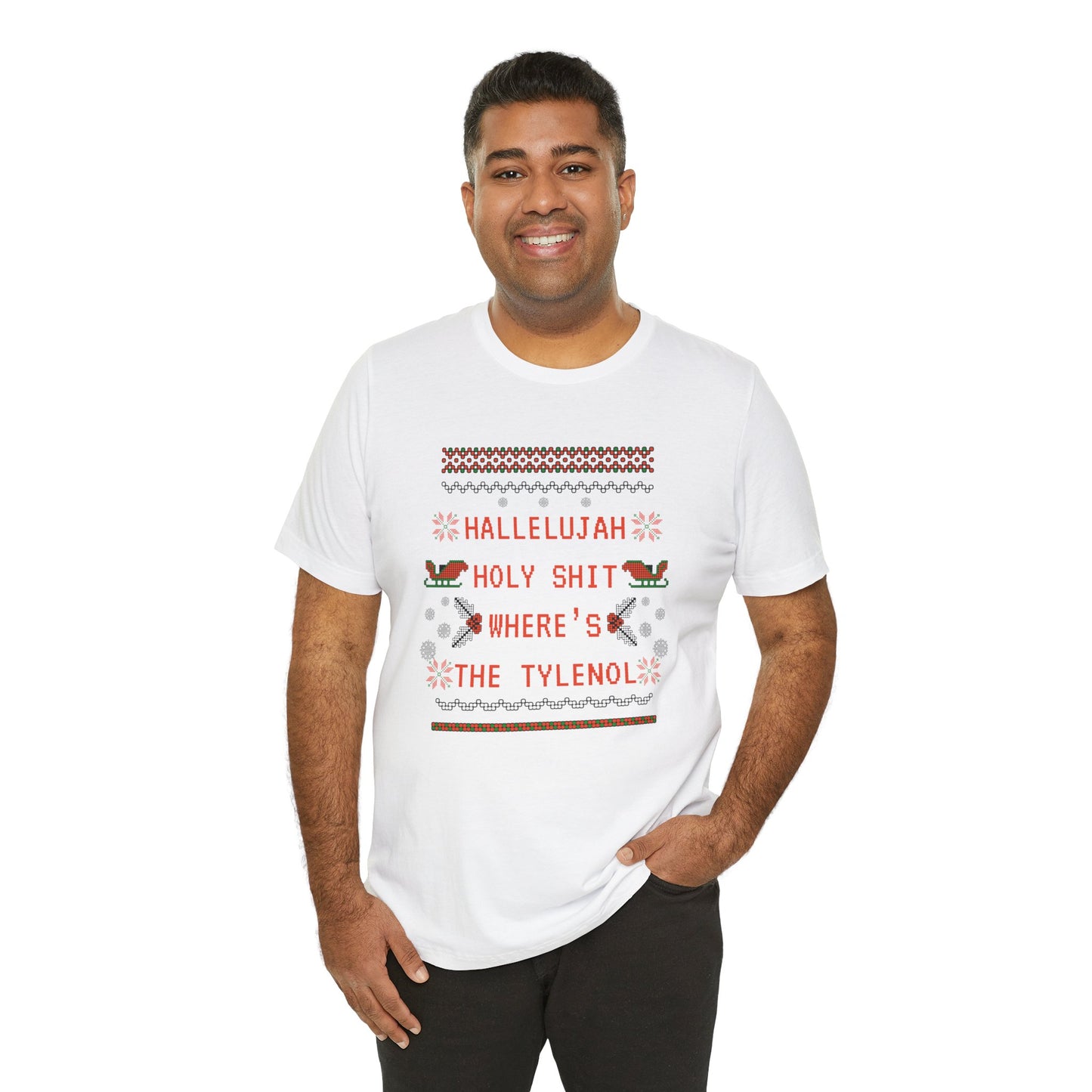 Christmas Vacay Where's the Tylenol - Unisex Jersey Short Sleeve Tee