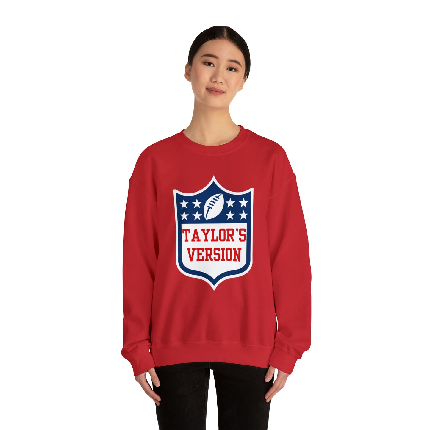 Taylor's Version Football Shirt - Unisex Heavy Blend™ Crewneck Sweatshirt