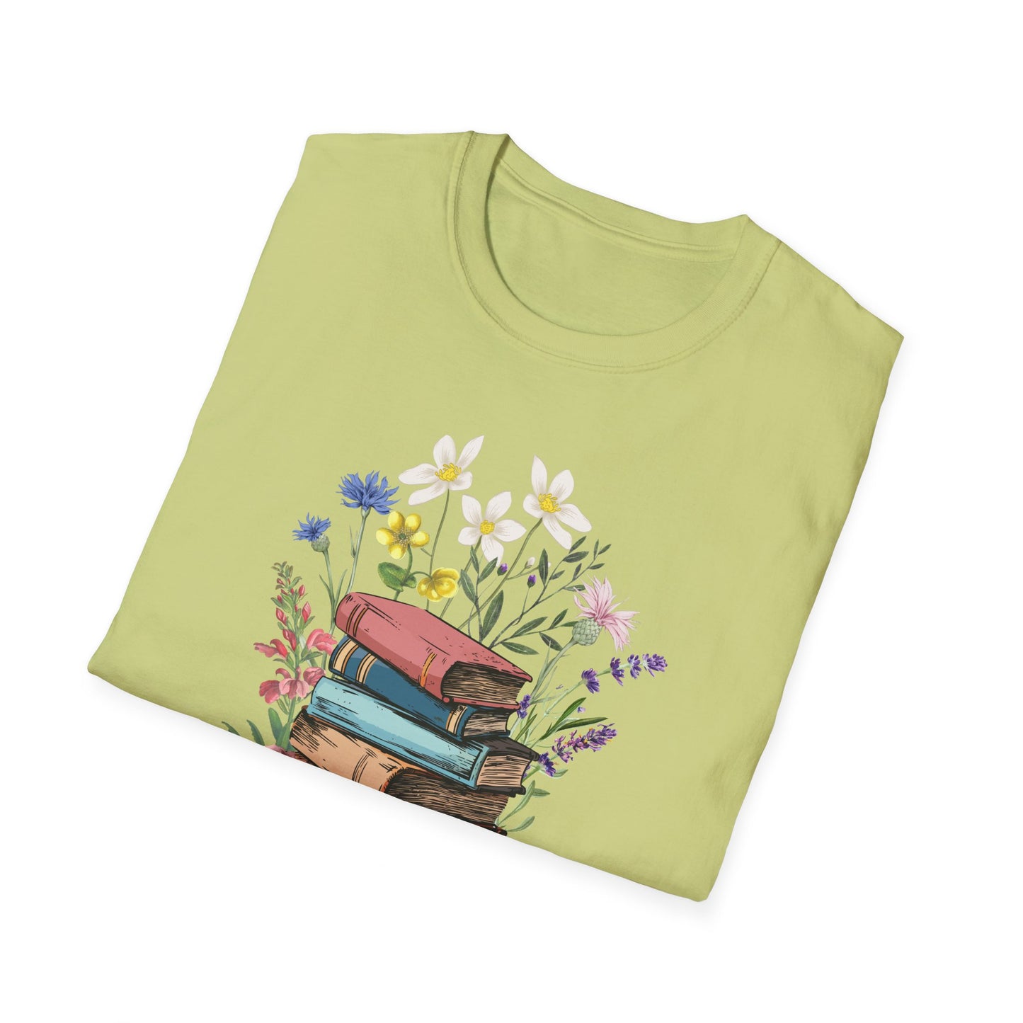 Book Bouquet - Unisex Softstyle T-Shirt