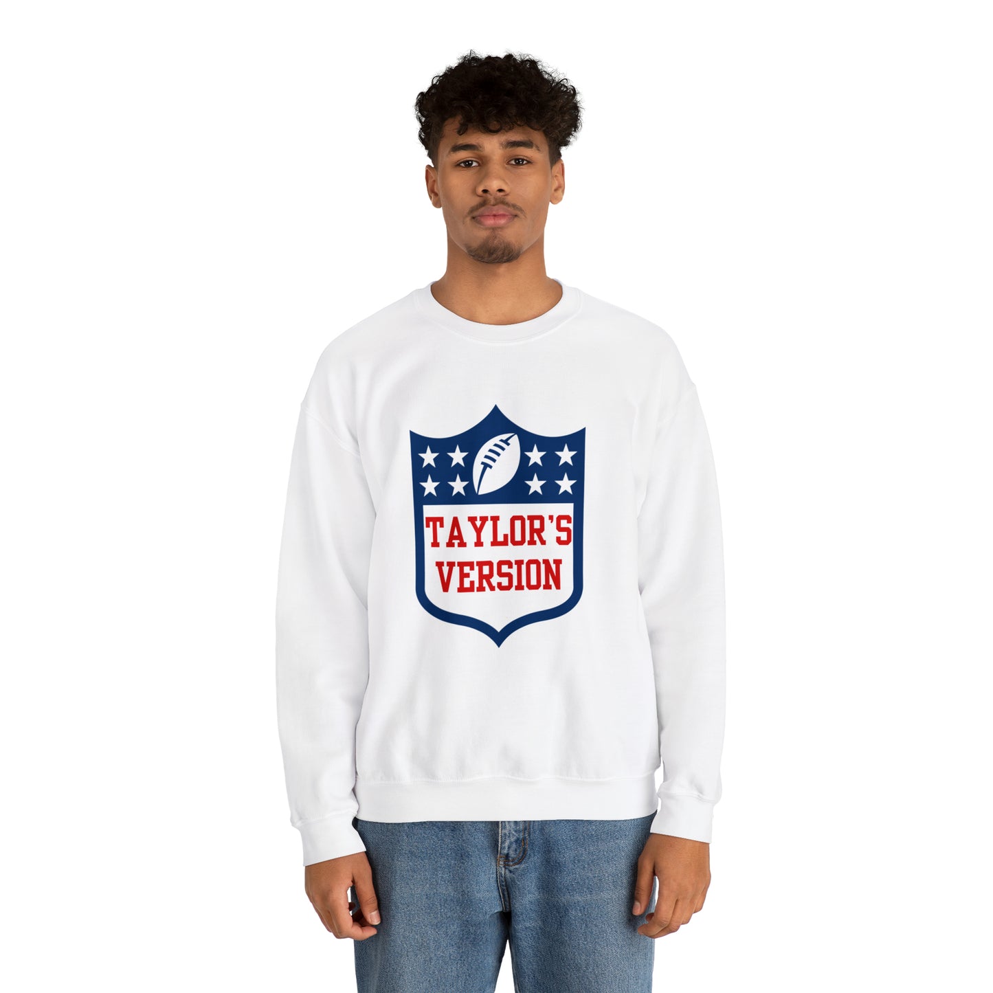 Taylor's Version Football Shirt - Unisex Heavy Blend™ Crewneck Sweatshirt