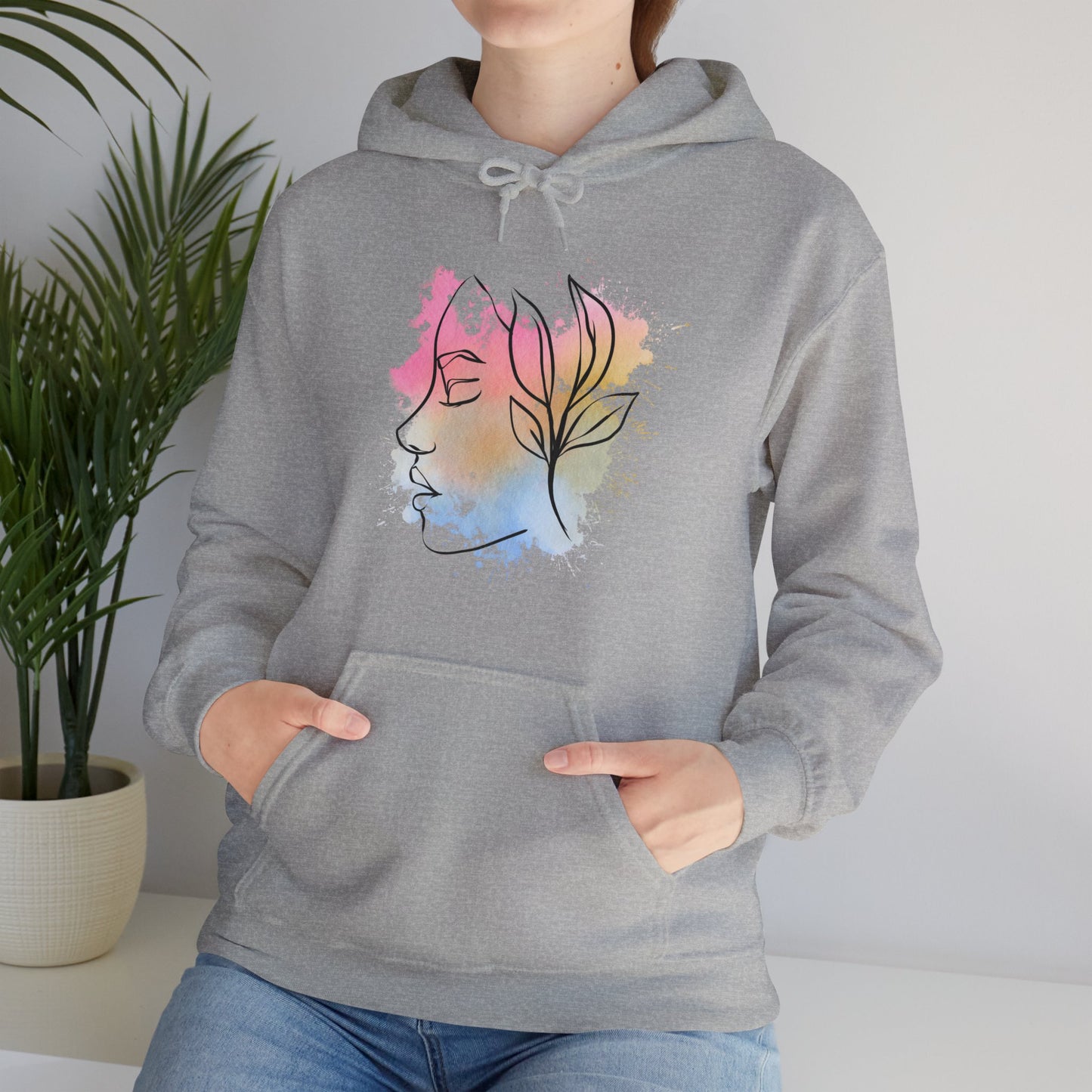 Divine Feminine Watercolor Hoodie - Unisex Heavy Blend™ Hooded Sweatshirt