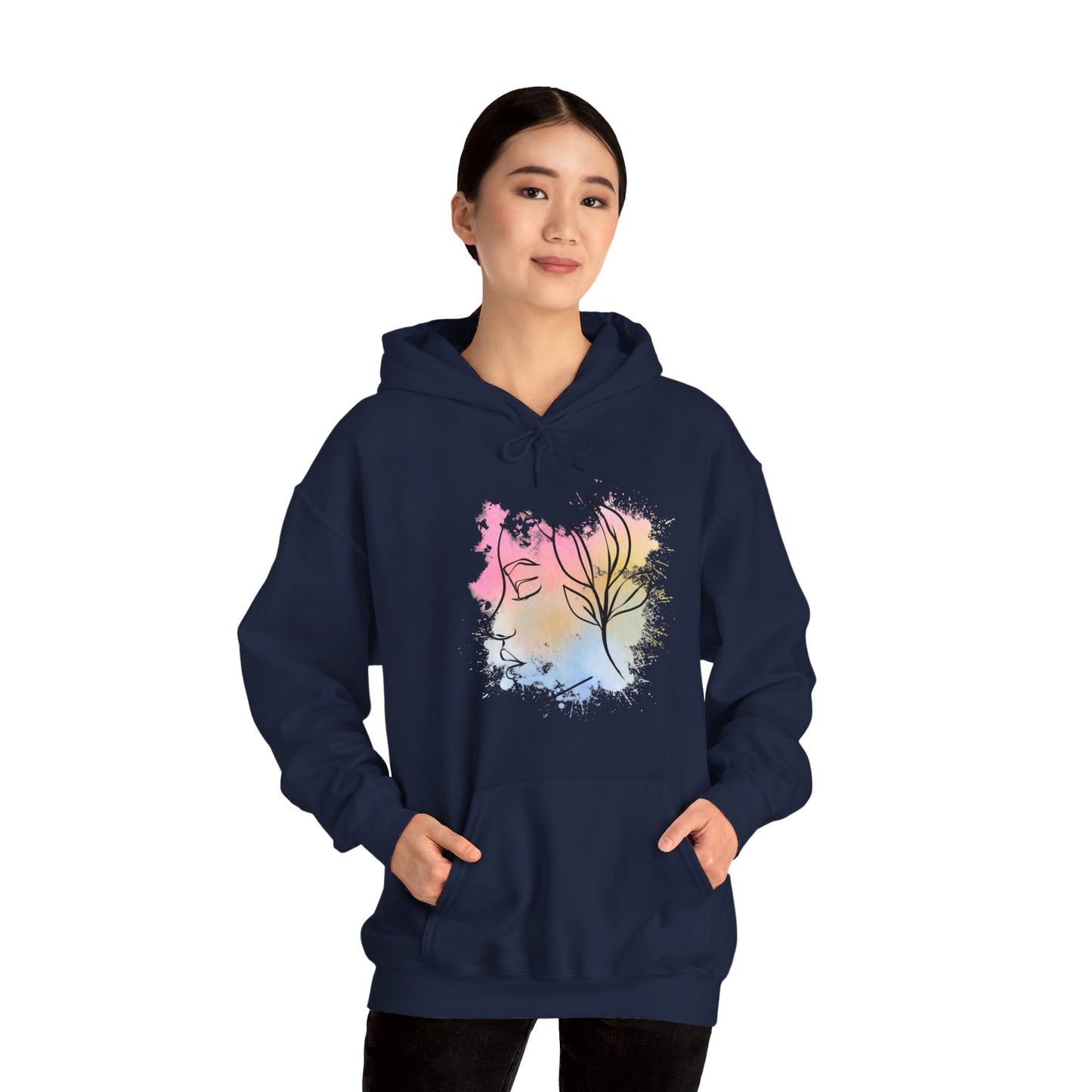 Divine Feminine Watercolor Hoodie - Unisex Heavy Blend™ Hooded Sweatshirt