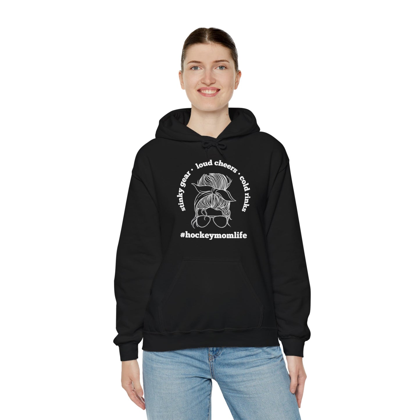 #hockeymomlife Hoodie - Unisex Heavy Blend™ Hooded Sweatshirt