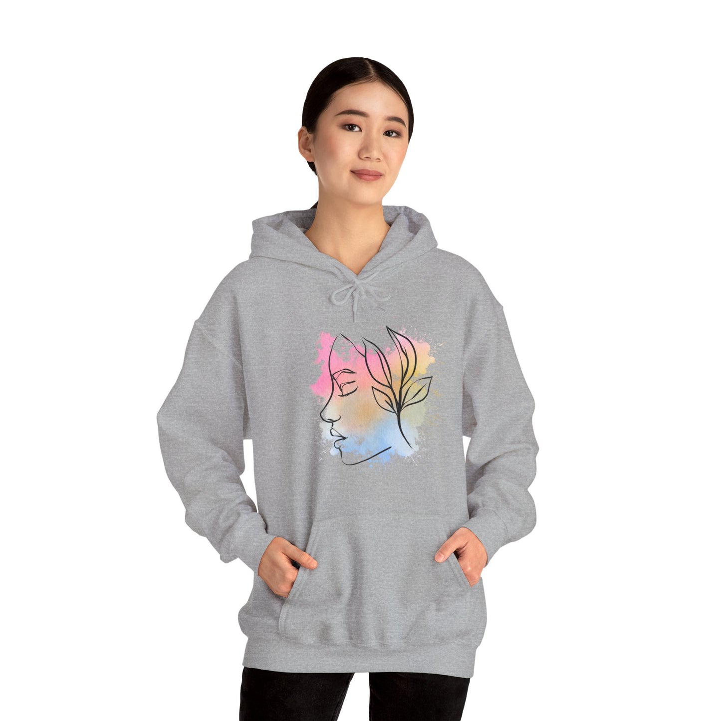 Divine Feminine Watercolor Hoodie - Unisex Heavy Blend™ Hooded Sweatshirt