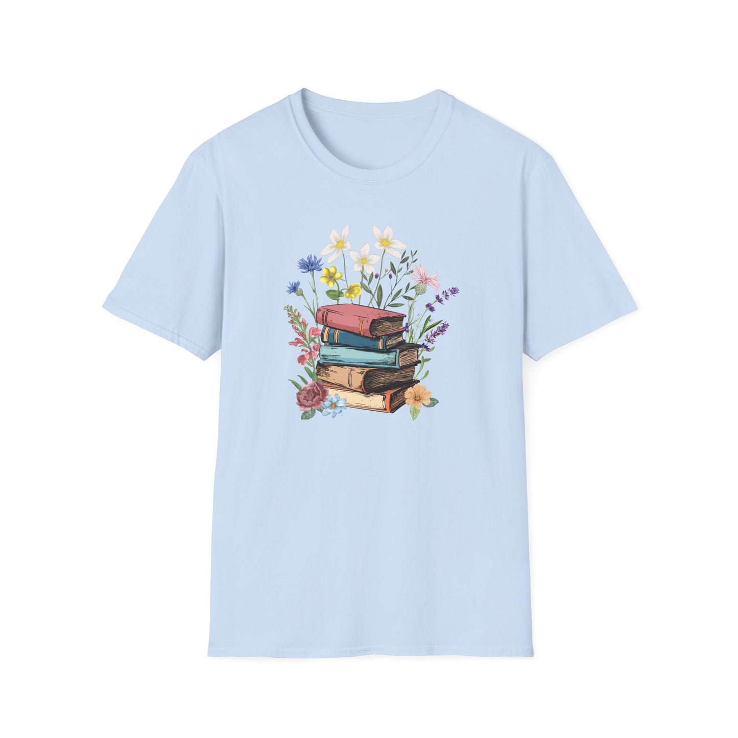 Book Bouquet - Unisex Softstyle T-Shirt