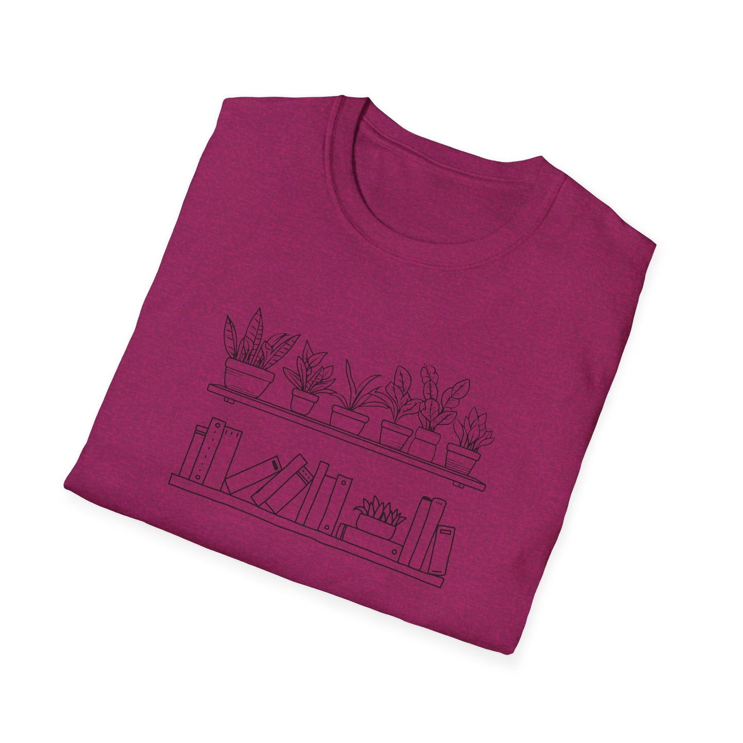 Plants and Books - Unisex Softstyle T-Shirt