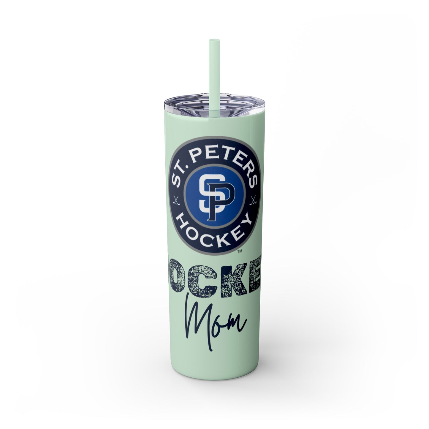 Hockey Mom STP Hockey Club - Skinny Tumbler with Straw, 20oz