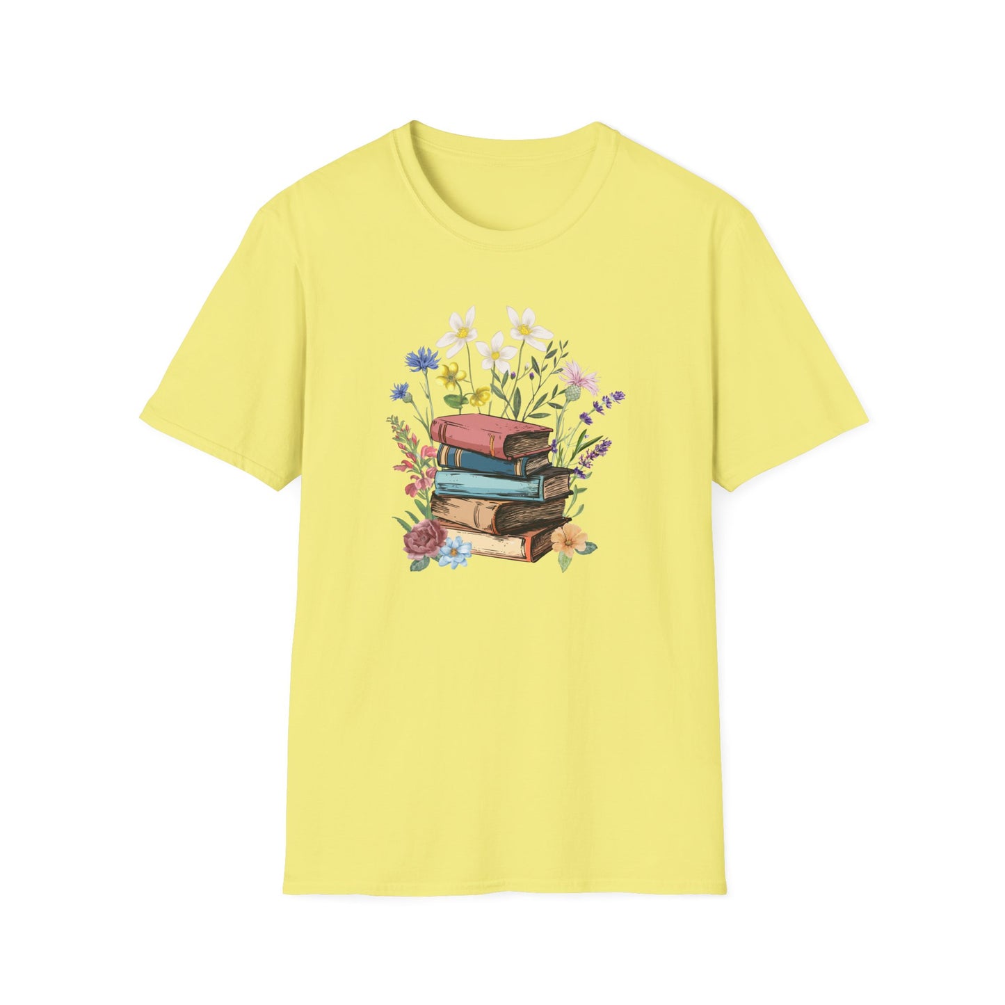 Book Bouquet - Unisex Softstyle T-Shirt