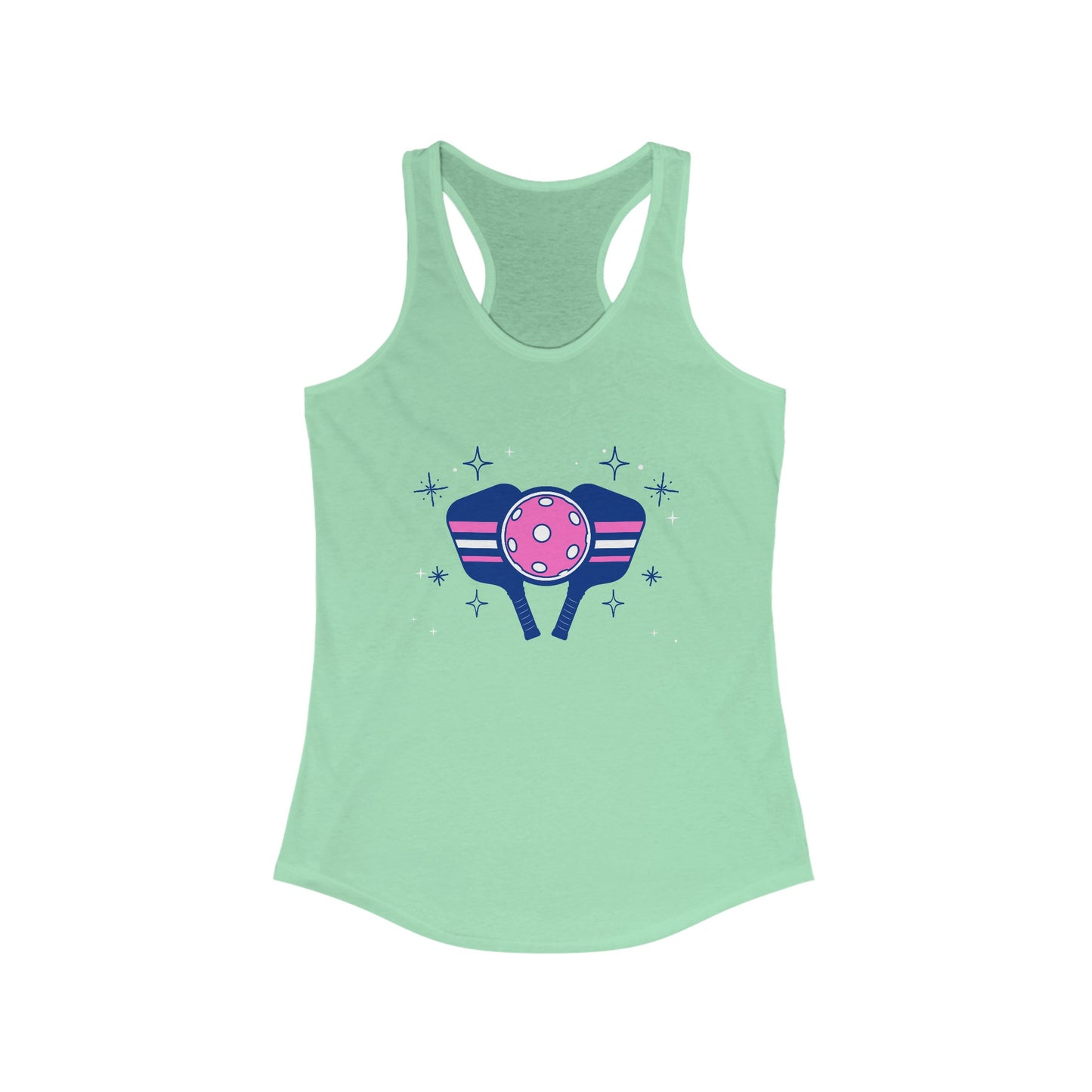 Pickleball Sparkle - Women's Ideal Racerback Tank