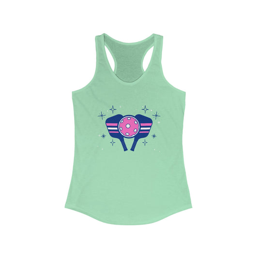 Pickleball Sparkle - Women's Ideal Racerback Tank