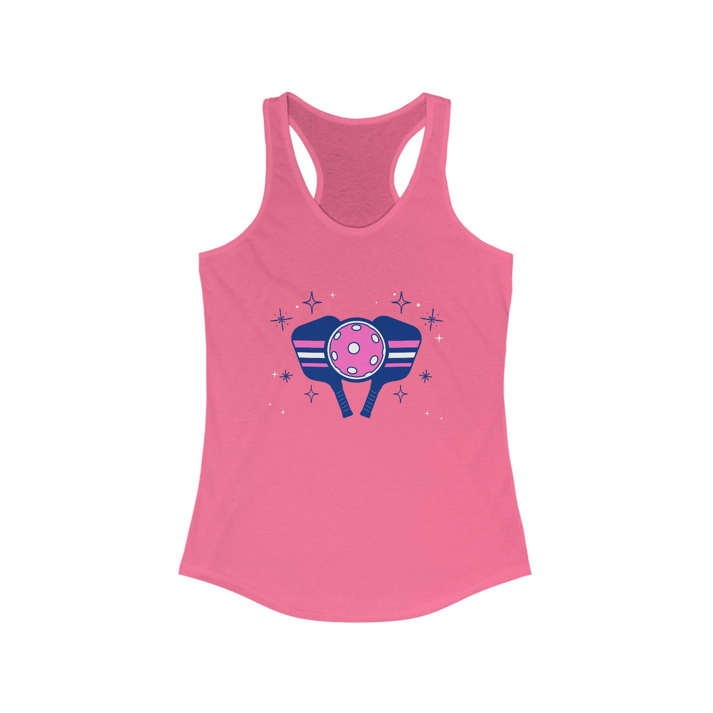 Pickleball Sparkle - Women's Ideal Racerback Tank