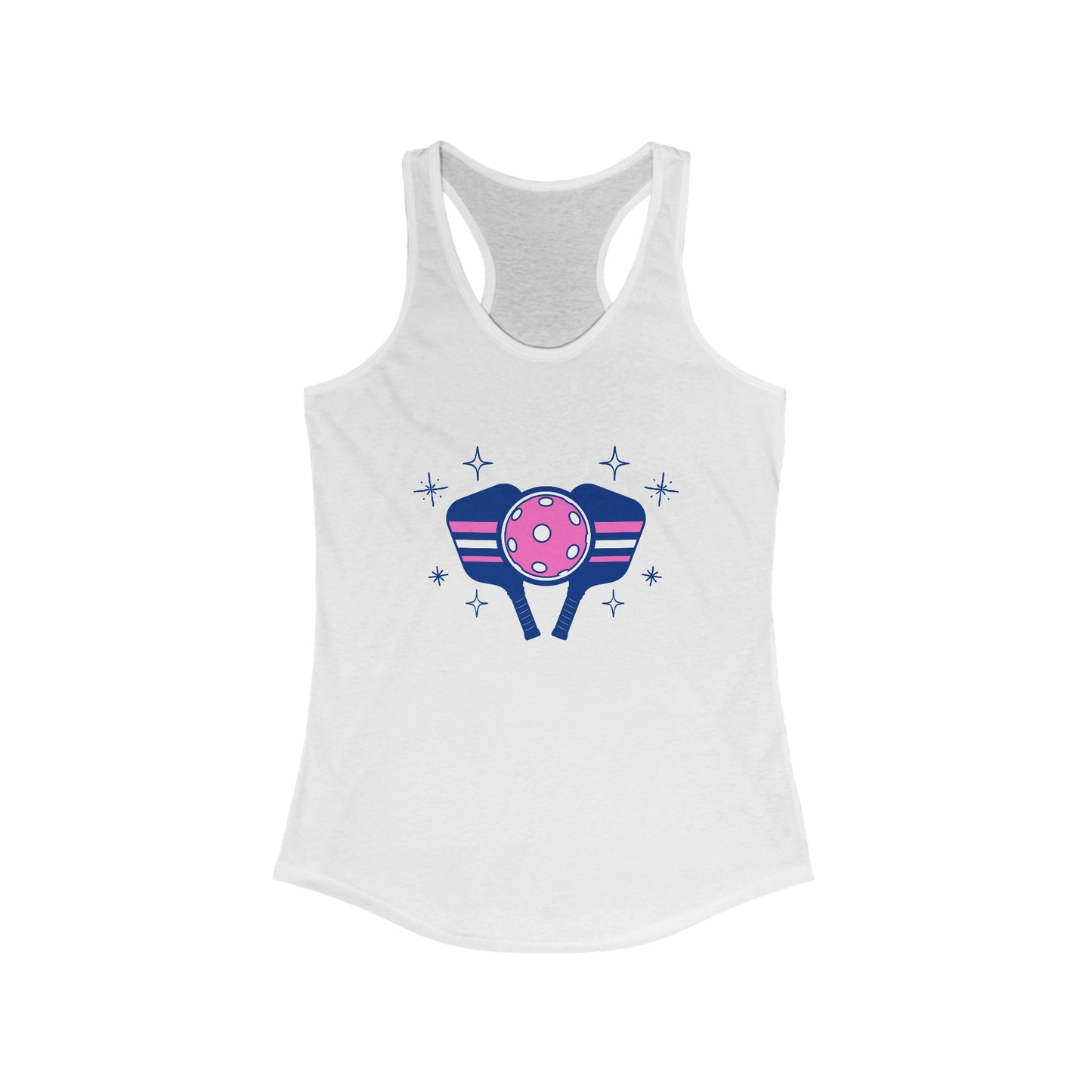 Pickleball Sparkle - Women's Ideal Racerback Tank