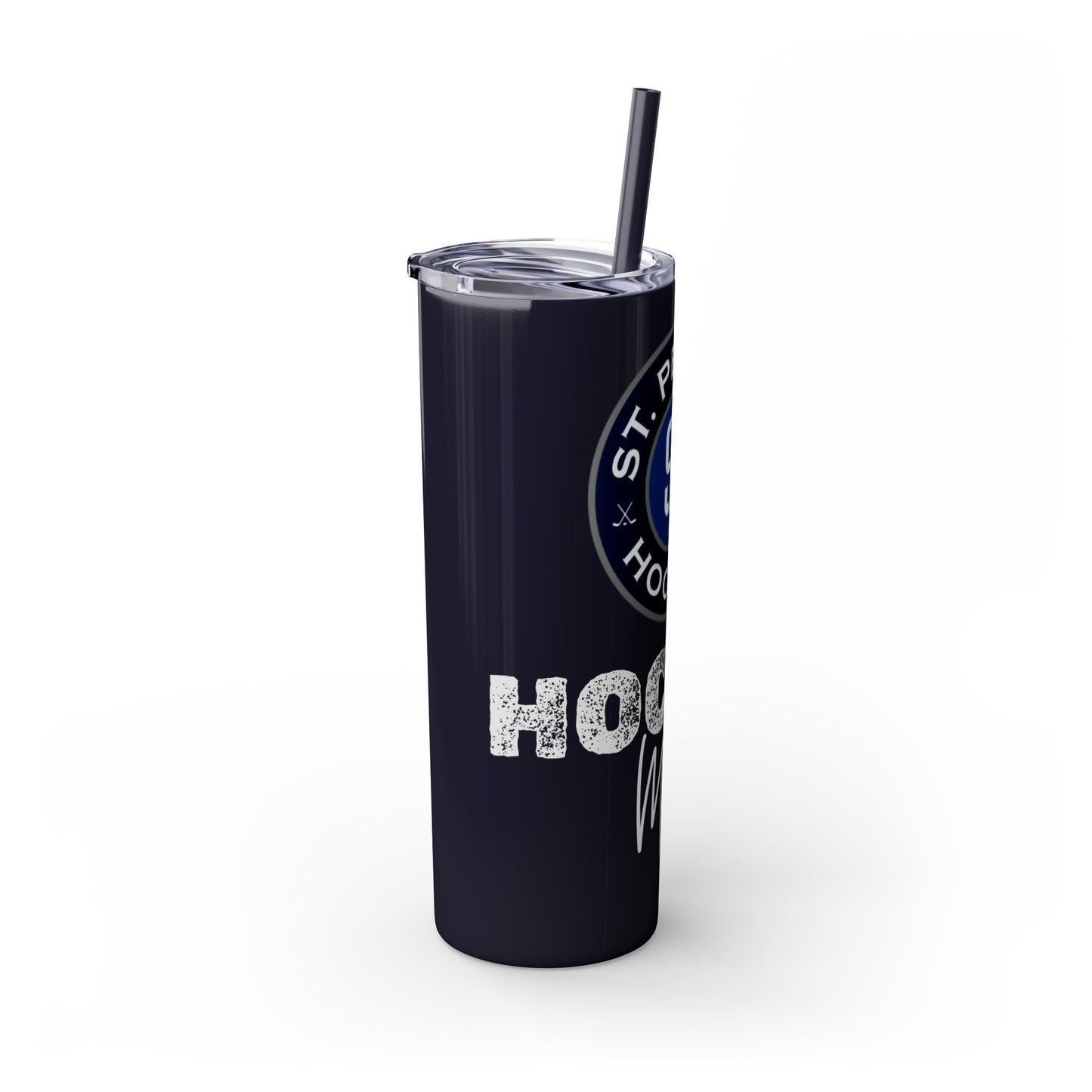 Hockey Mom STP Hockey Club - Skinny Tumbler with Straw, 20oz